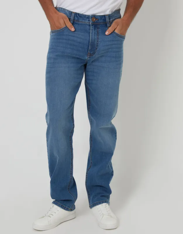 Light Wash Straight Leg Jeans sold by Threadbare