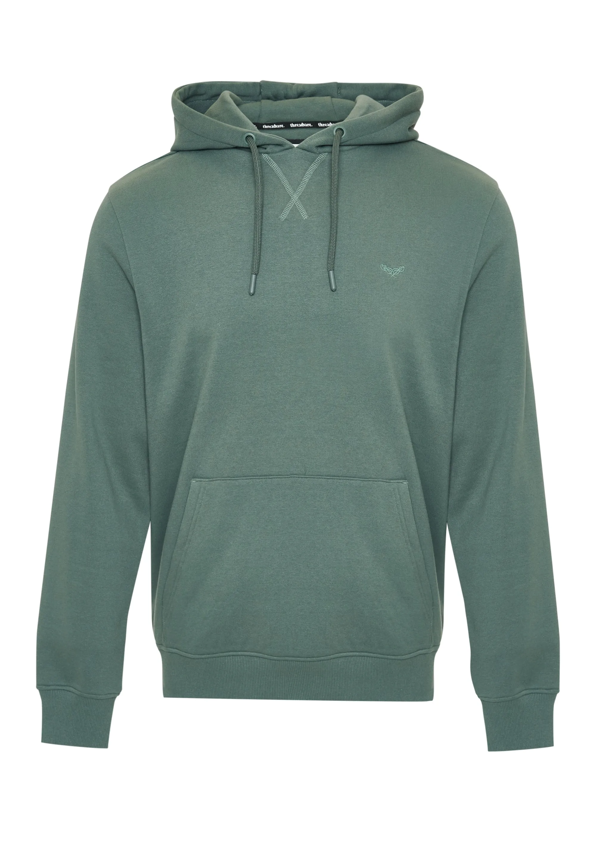 Petrol Blue Overhead Hoodie sold by Threadbare product image thumbnail 5