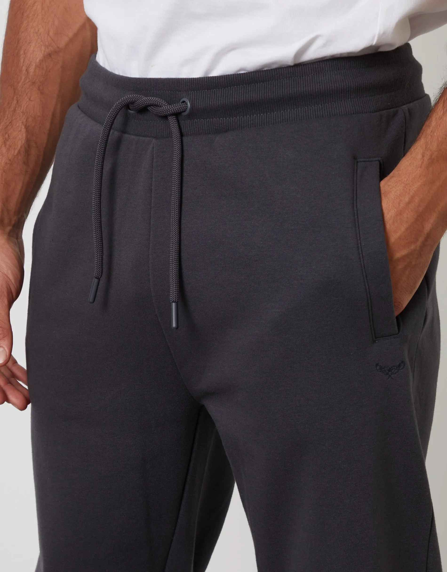 Grey Regular Fit Joggers sold by Threadbare product image thumbnail 4