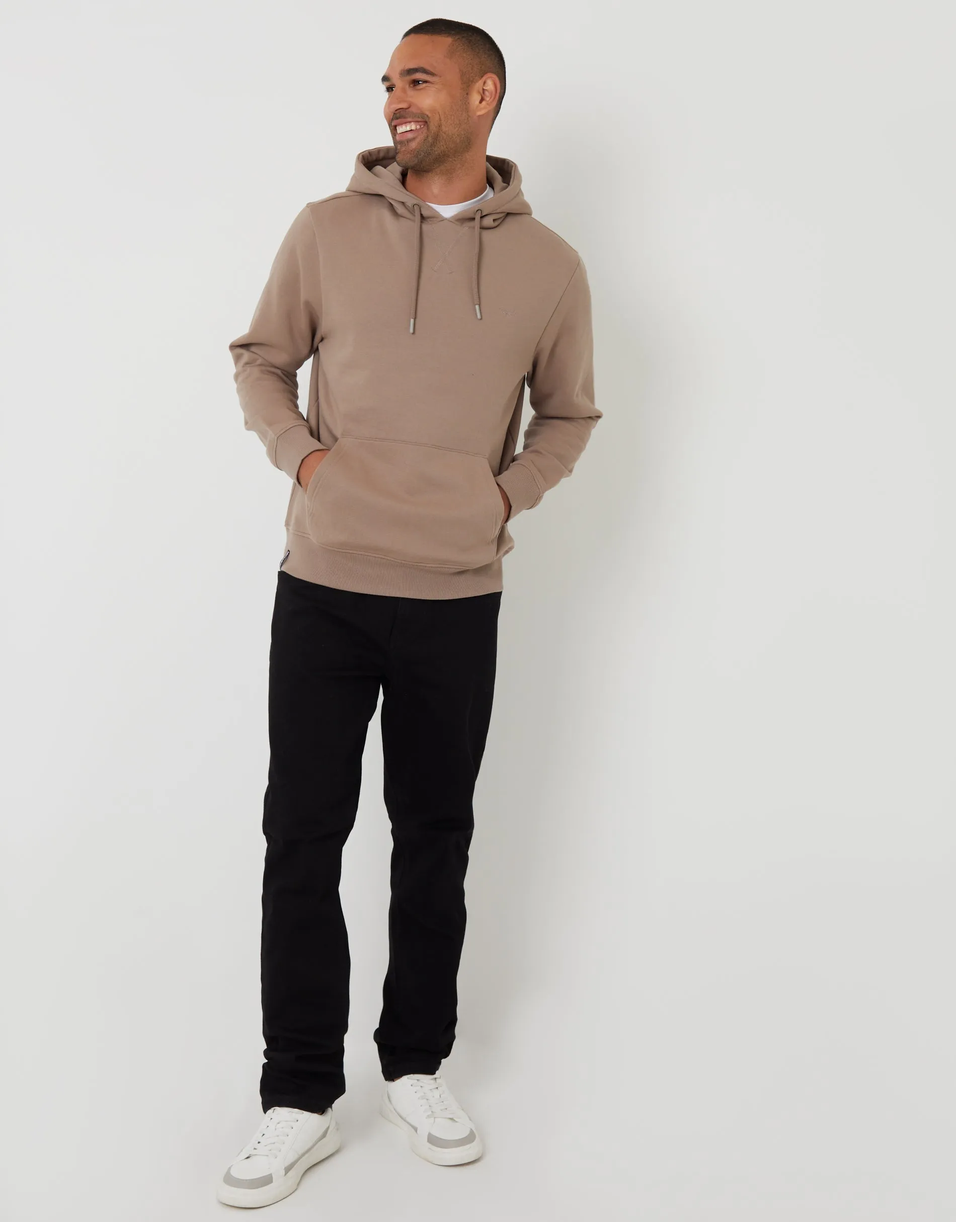 Taupe Overhead Hoodie sold by Threadbare product image thumbnail 3