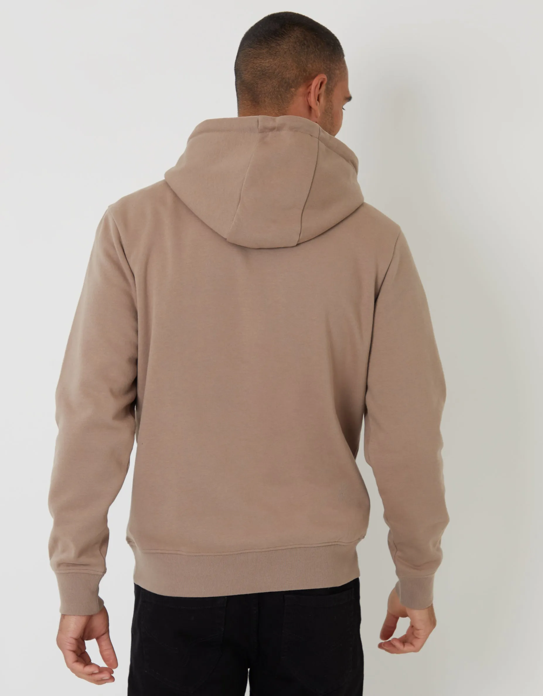 Taupe Overhead Hoodie sold by Threadbare product image thumbnail 2