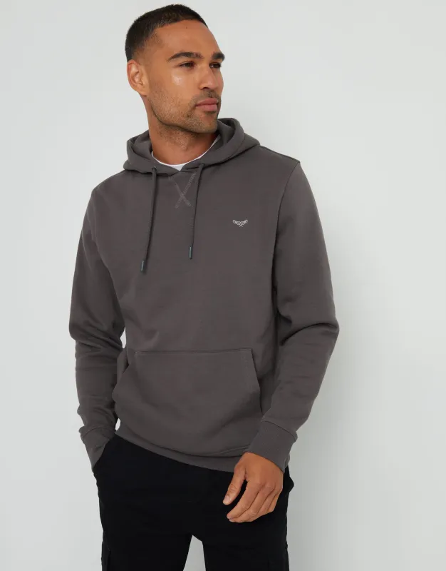 Slate Grey Pullover Hoodie sold by Threadbare