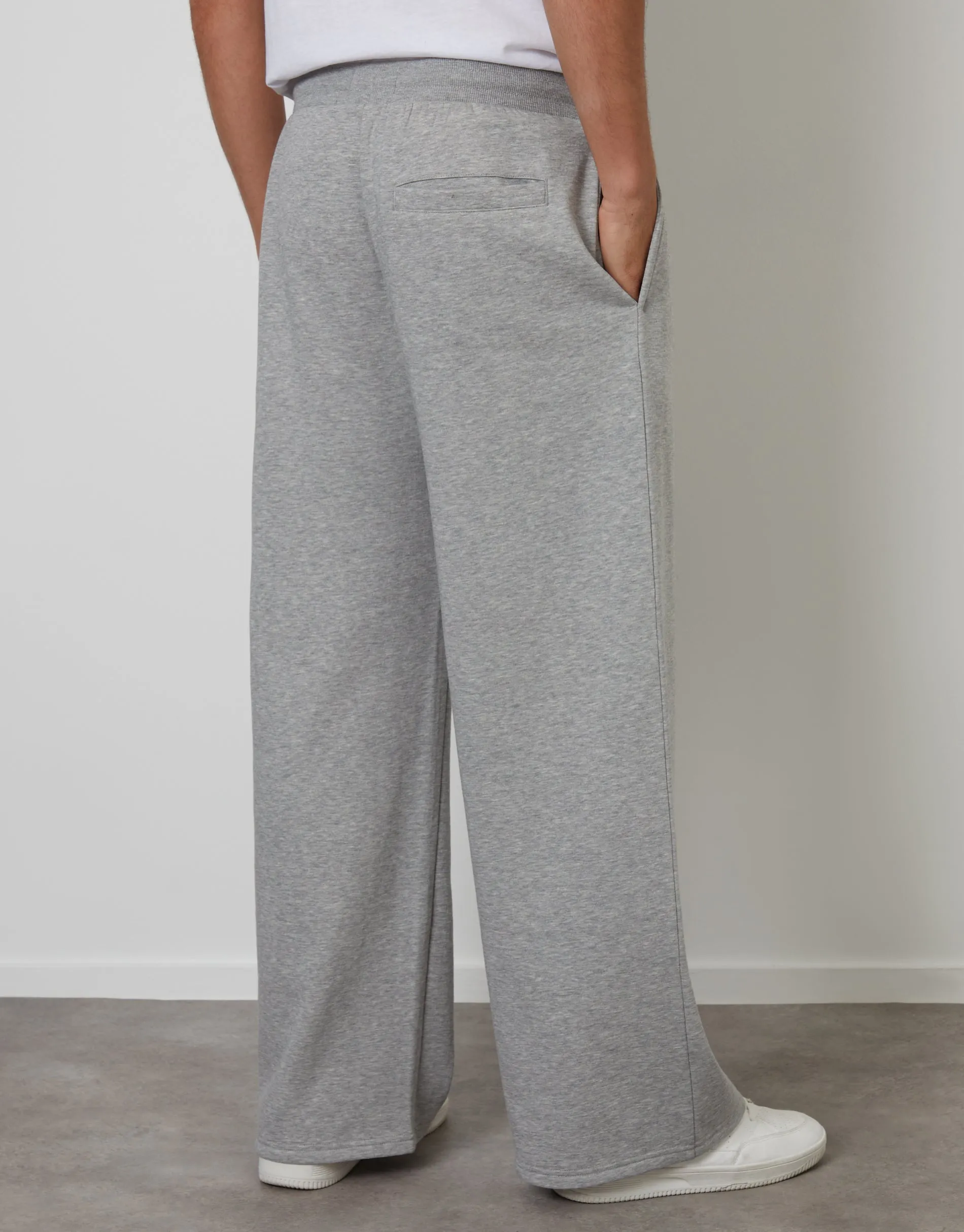 Light Grey Wide Leg Joggers sold by Threadbare product image thumbnail 2
