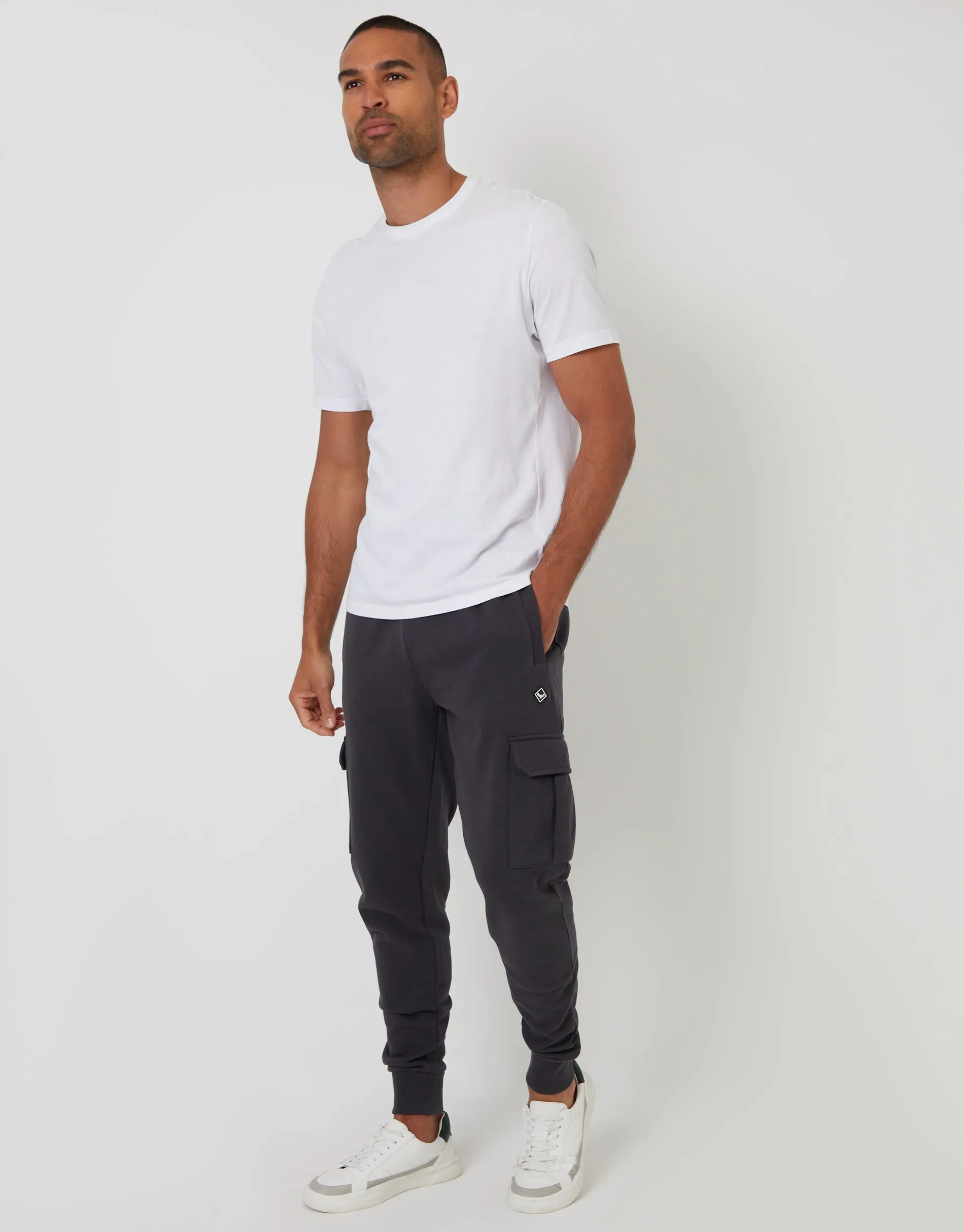 Grey Cargo Style Joggers sold by Threadbare product image thumbnail 3