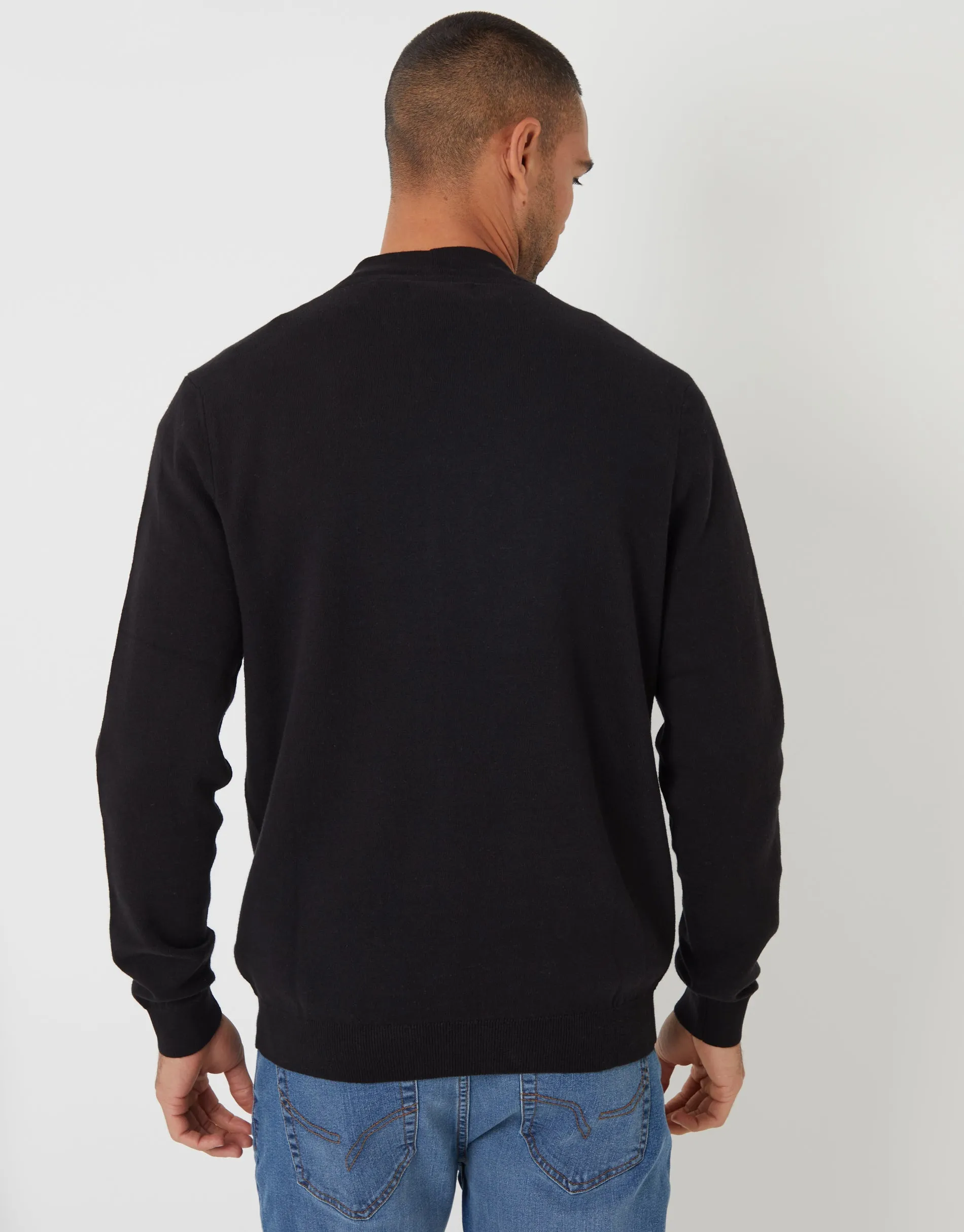 Black Knitted Cardigan sold by Threadbare product image thumbnail 2