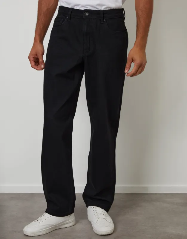 Black Loose Fit Jeans sold by Threadbare