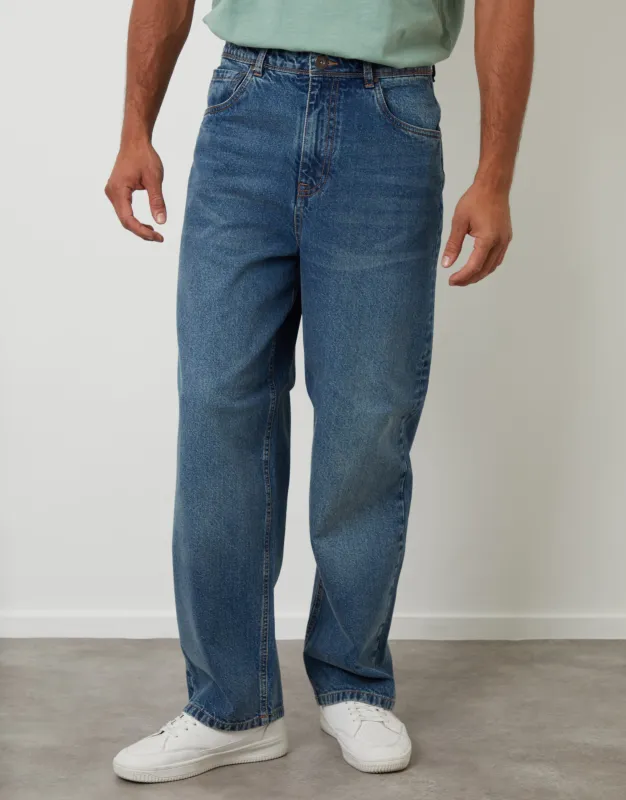 Light Wash Baggy Fit Jeans sold by Threadbare