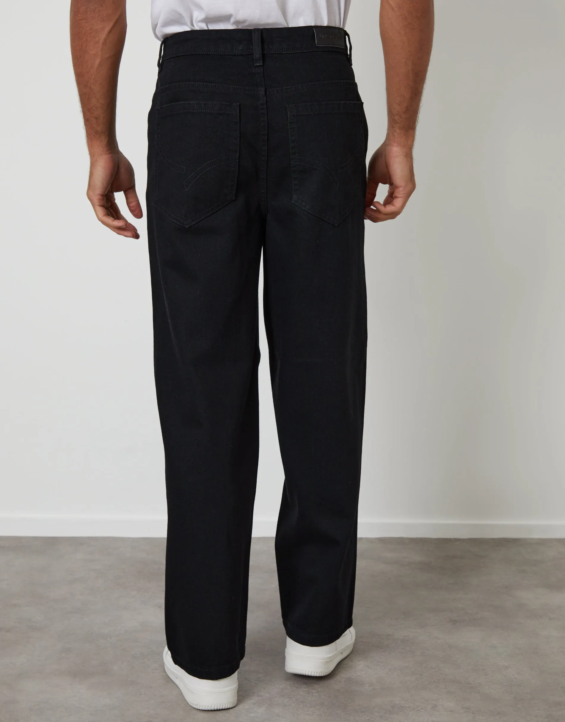 Black Baggy Fit Jeans sold by Threadbare product image thumbnail 2
