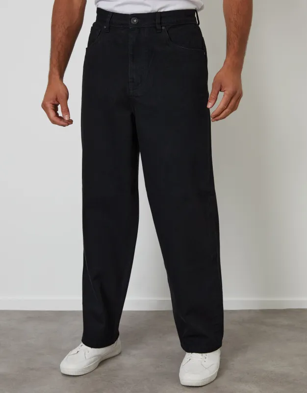 Black Baggy Fit Jeans sold by Threadbare