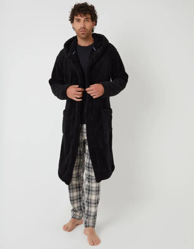 Black Borg Dressing Gown sold by Threadbare