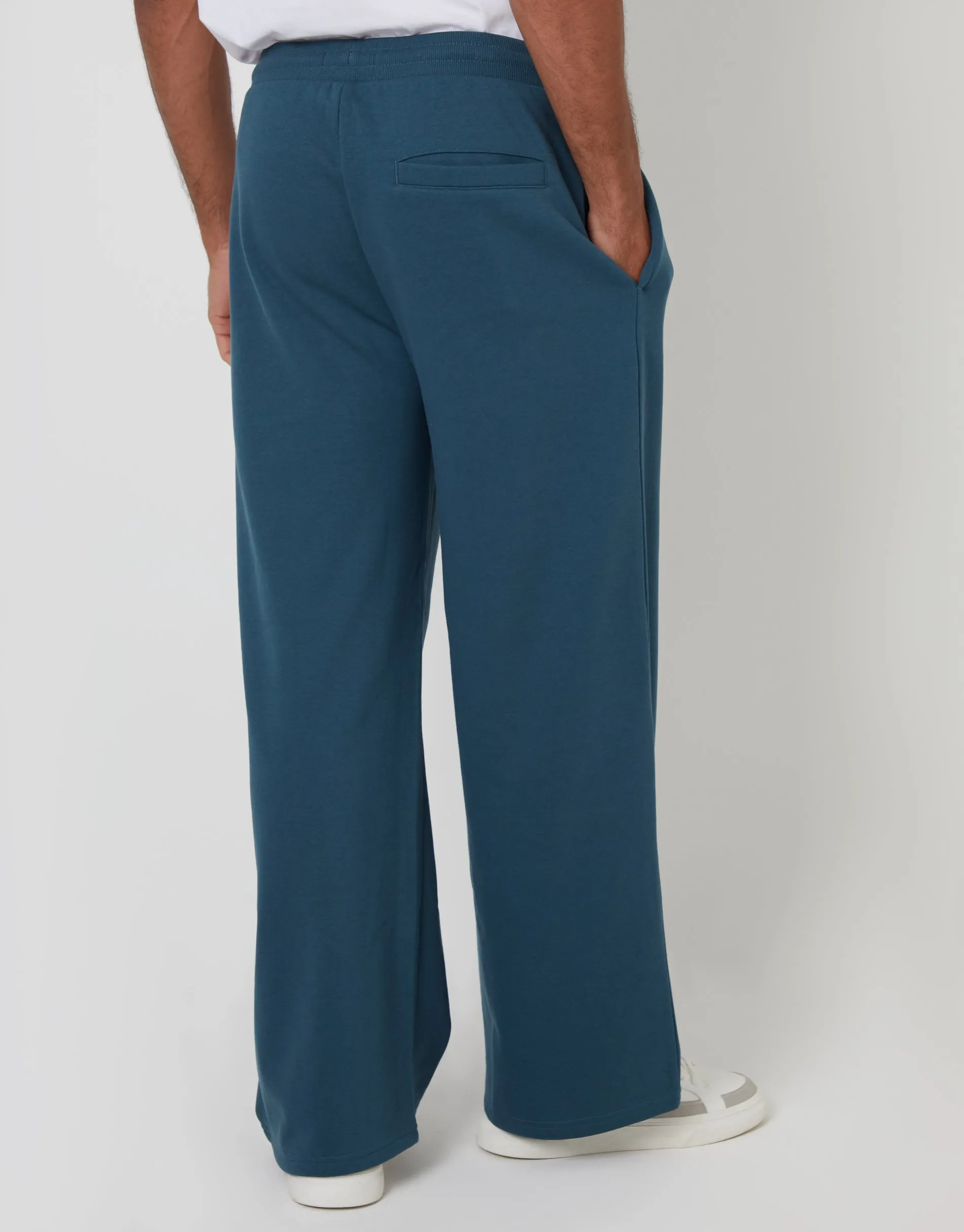 Blue Wide Leg Joggers sold by Threadbare product image thumbnail 2