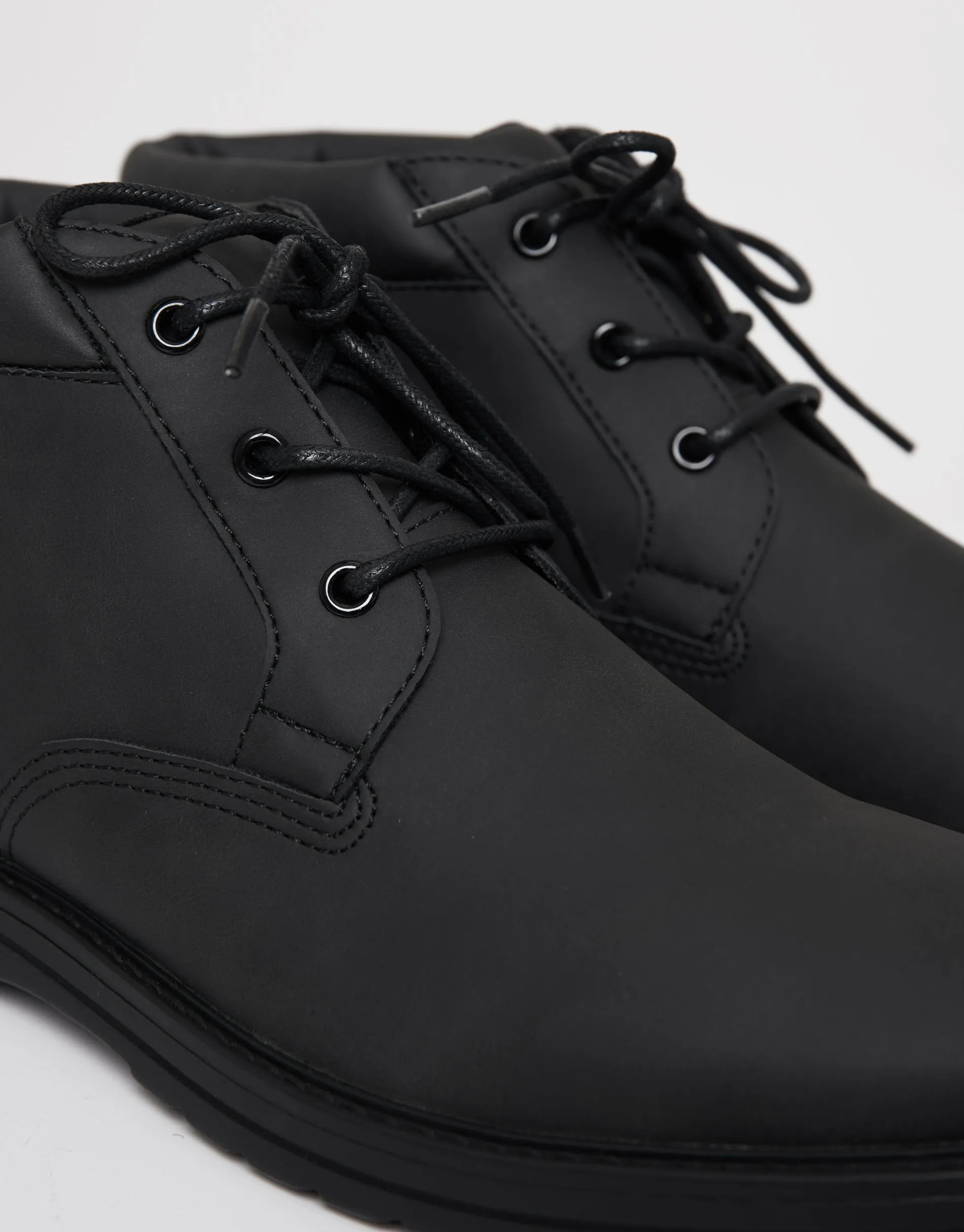 Black Lace Up Boots sold by Threadbare product image thumbnail 3