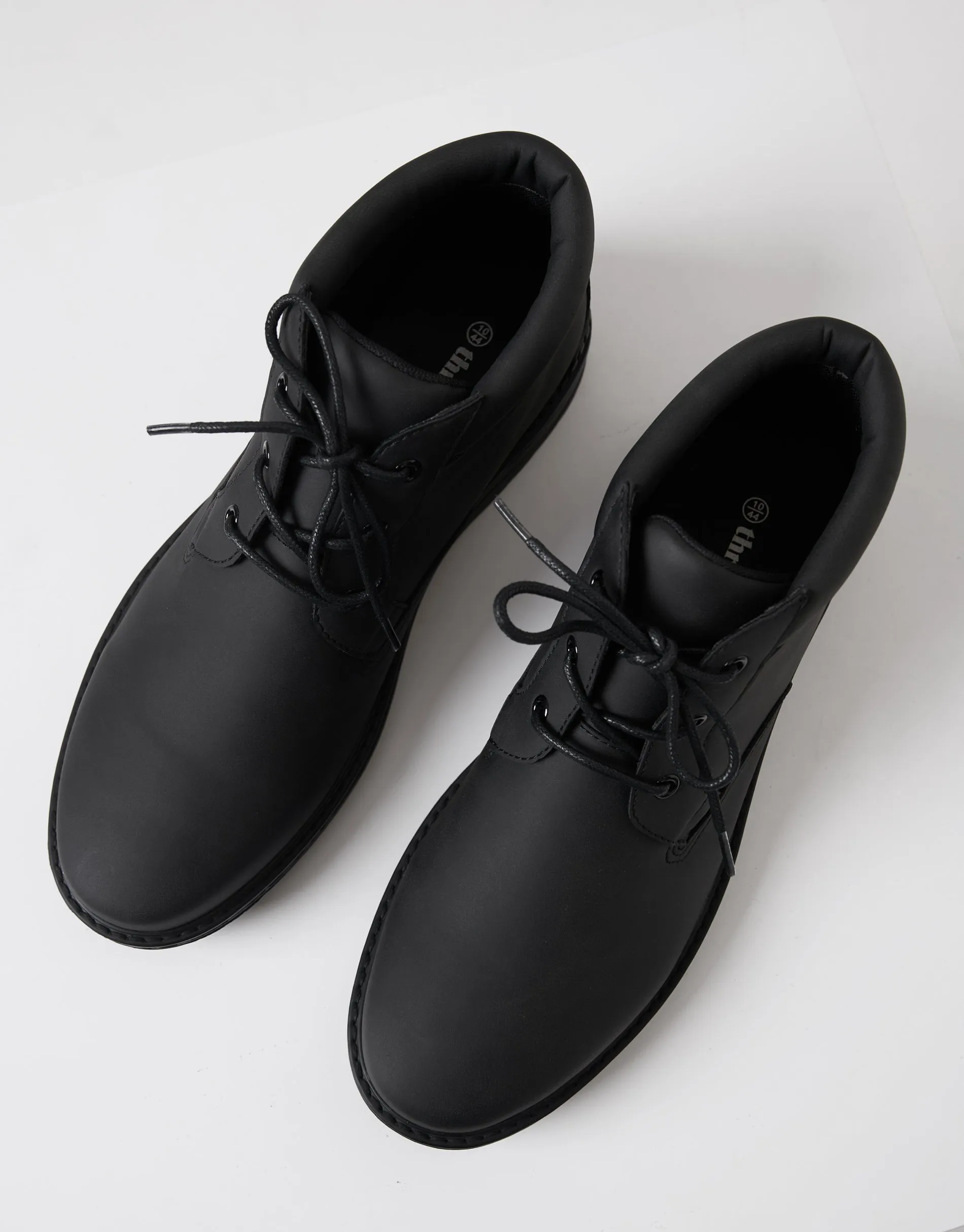 Black Lace Up Boots sold by Threadbare product image thumbnail 2