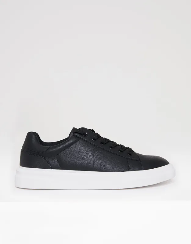 Black Court Trainers sold by Threadbare