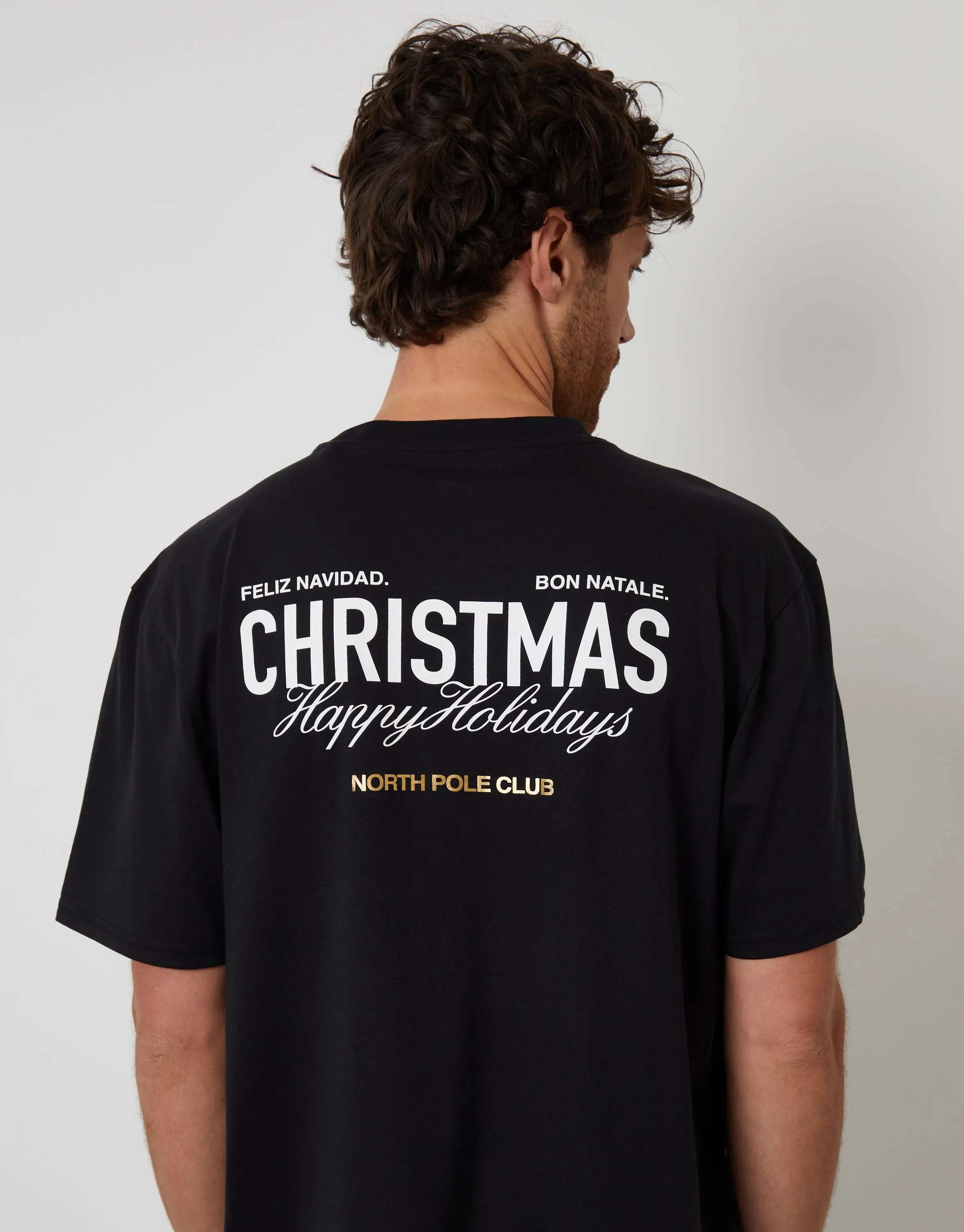 Black Christmas Graphic Check Pyjamas (2-Piece Set) sold by Threadbare product image thumbnail 5