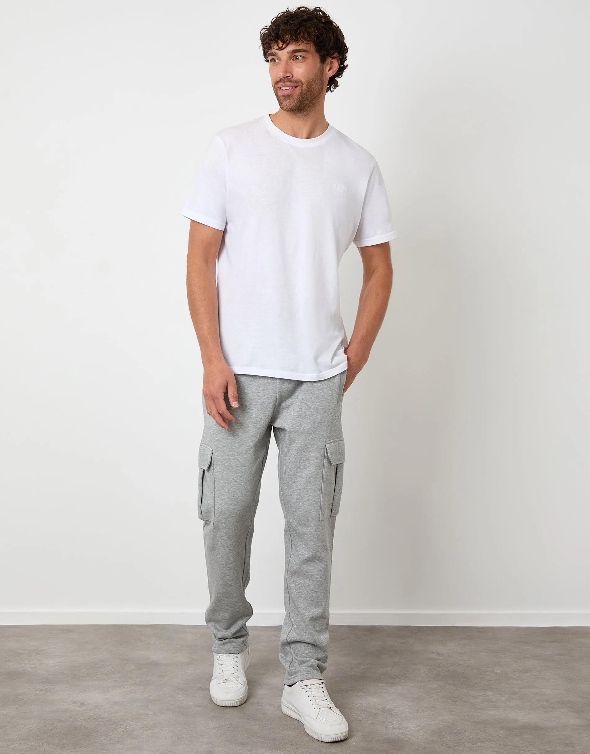 Light Grey Cargo Joggers sold by Threadbare product image thumbnail 3