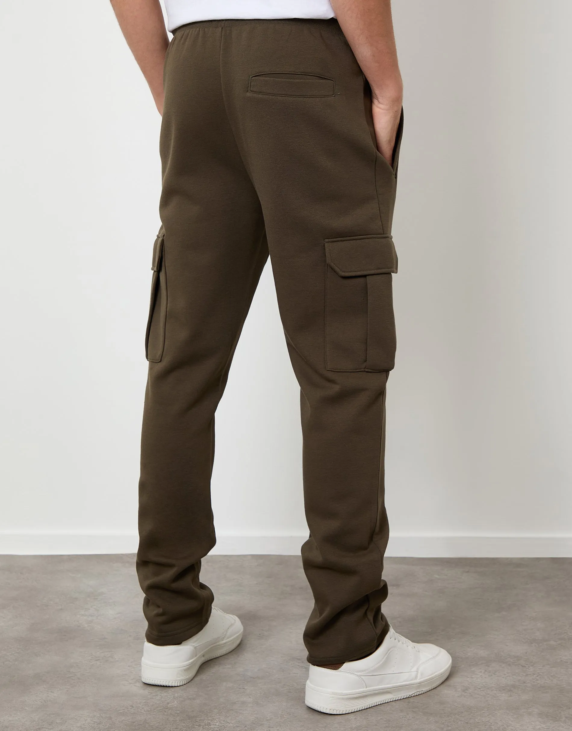 Khaki Green Cargo Joggers sold by Threadbare product image thumbnail 2