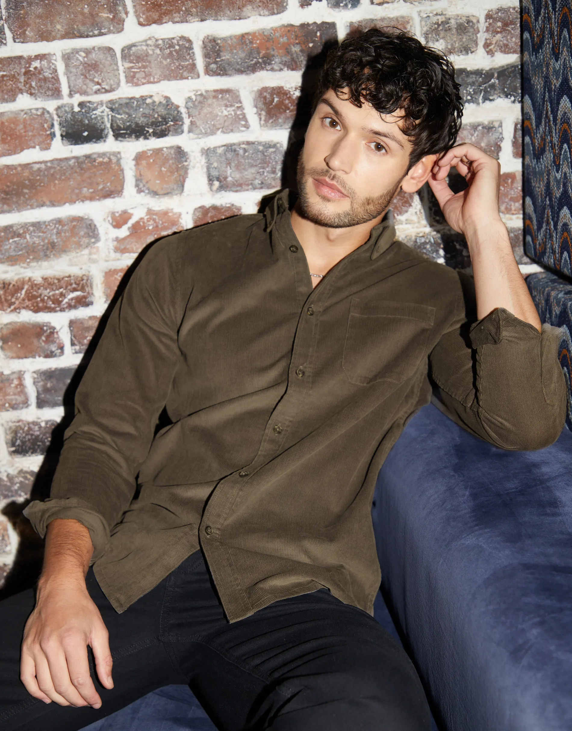 Brown Corduroy Shirt sold by Threadbare