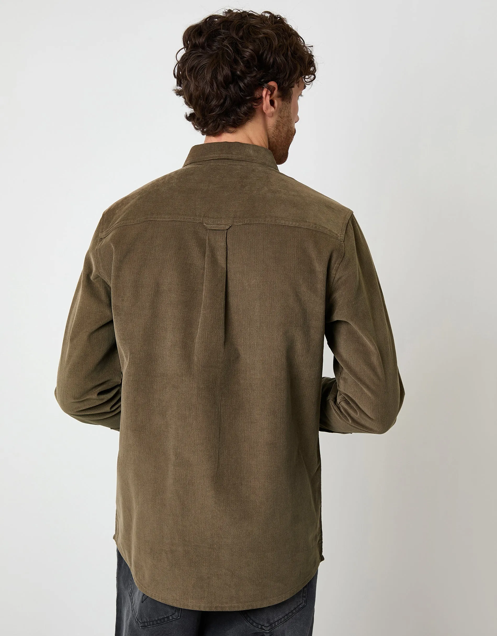 Brown Corduroy Shirt sold by Threadbare product image thumbnail 3