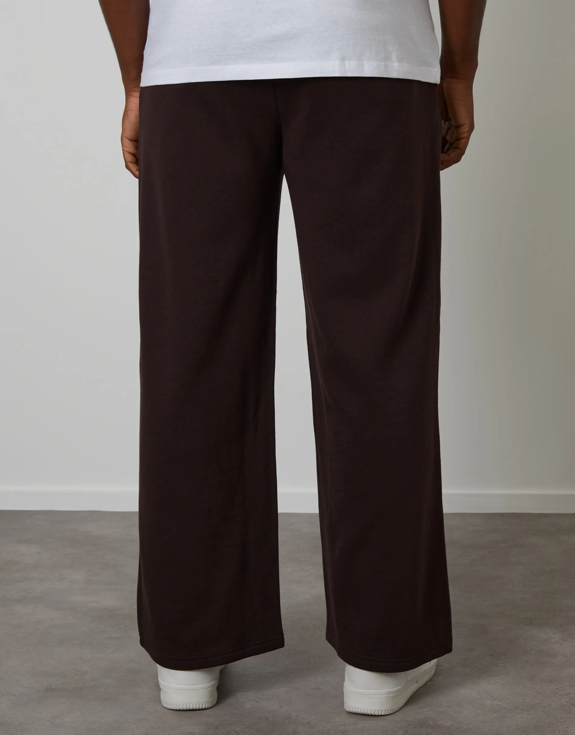 Chocolate Brown Wide Leg Joggers sold by Threadbare product image thumbnail 2