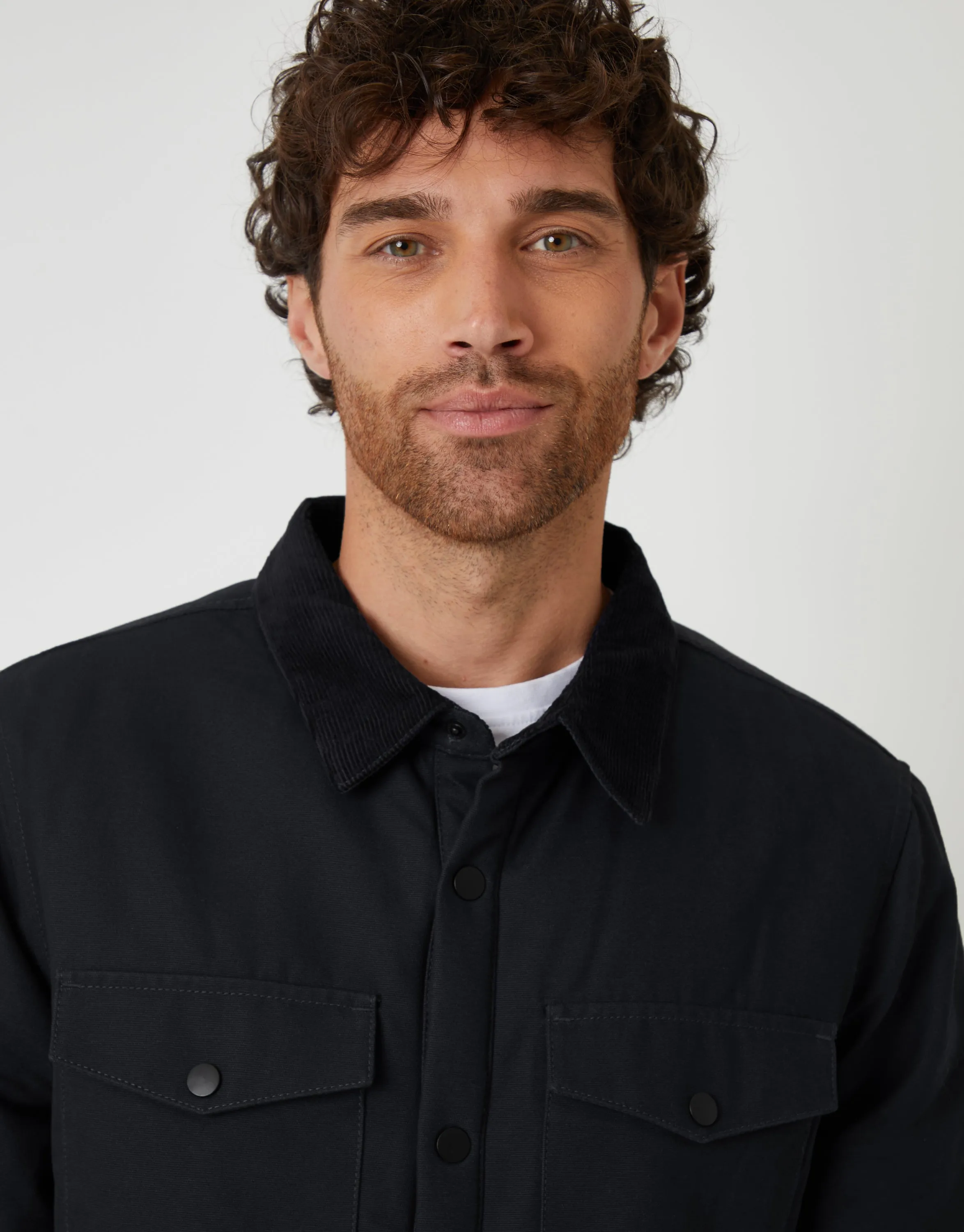 Black Borg Lined Shacket sold by Threadbare product image thumbnail 5