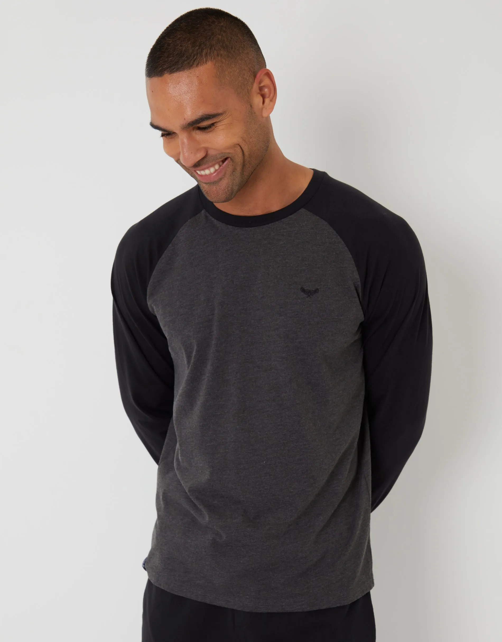 Grey Long Raglan Lounge Sets (2-Piece Set) (2 Pack) sold by Threadbare product image thumbnail 4