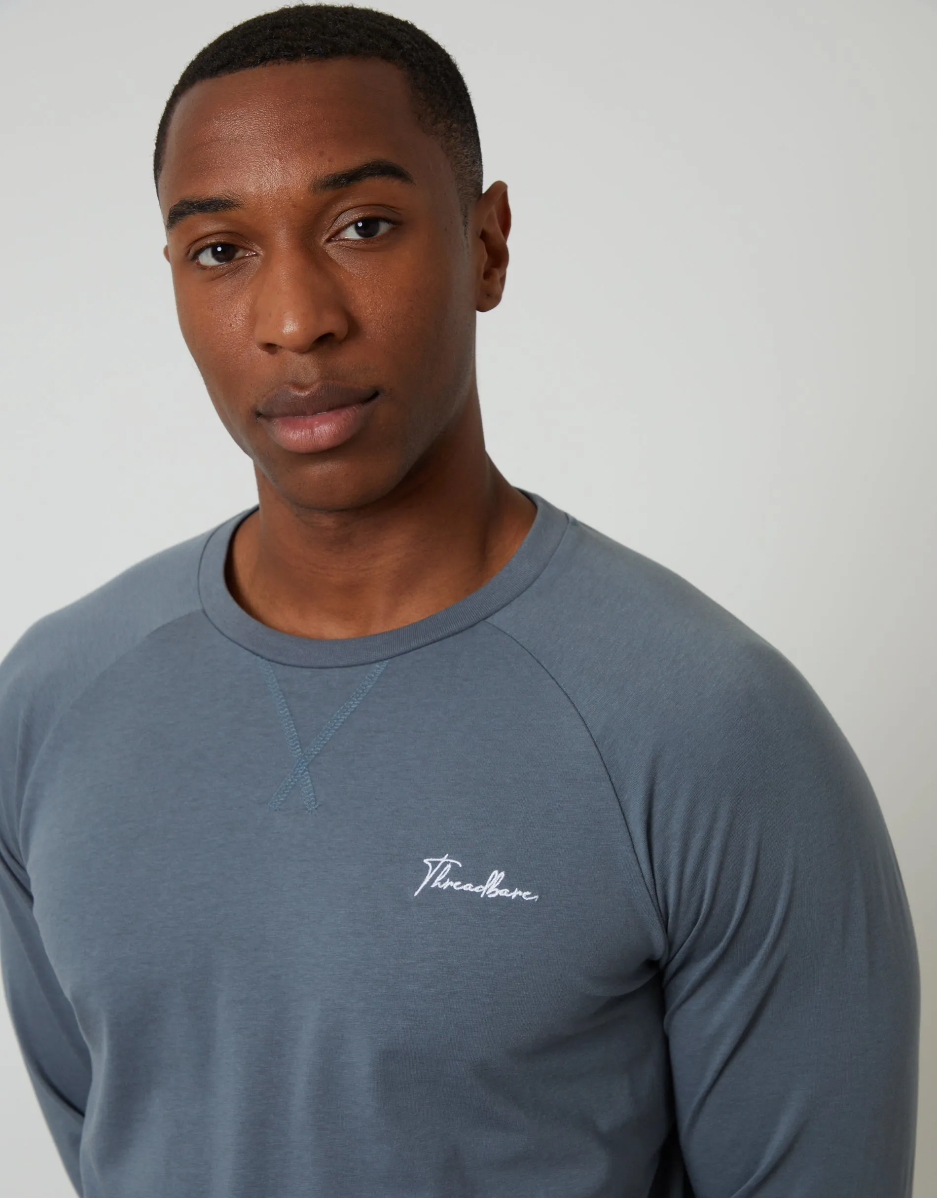 Sweatshirt & Jogger Lounge Set in Blue sold by Threadbare product image thumbnail 3