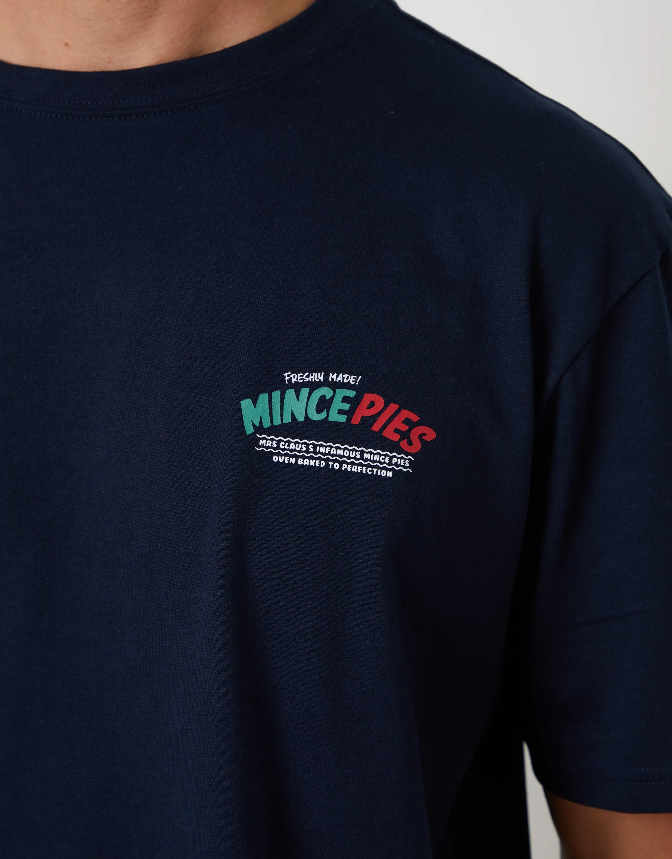 Navy Check Christmas Graphic Pyjamas (2-Piece Set) sold by Threadbare product image thumbnail 5