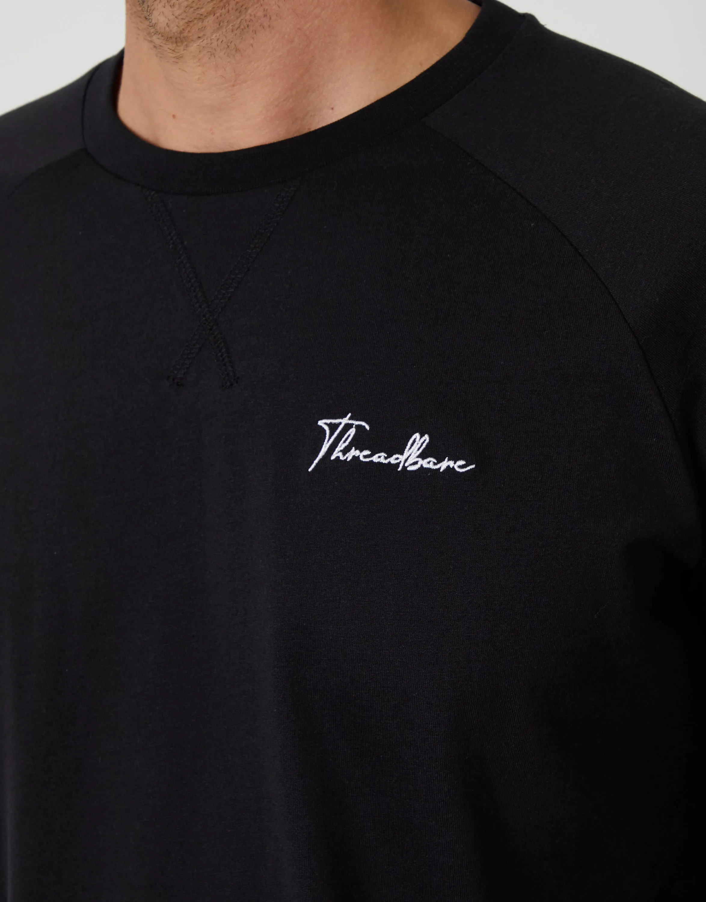 Black Sweatshirt & Jogger Lounge Set (2-Piece Set) sold by Threadbare product image thumbnail 3