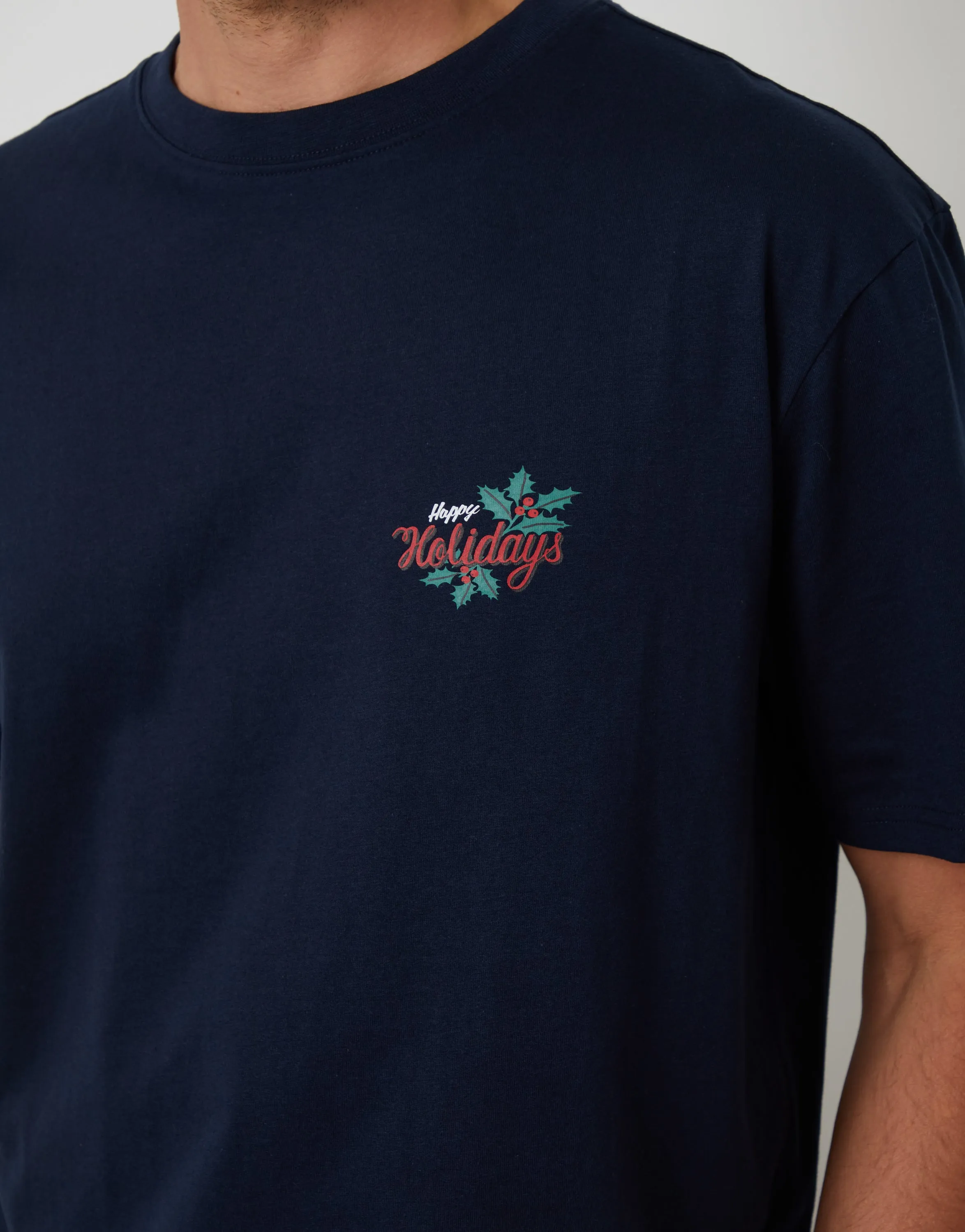 Navy Christmas Graphic Lounge Set (2-Piece Set) sold by Threadbare product image thumbnail 5