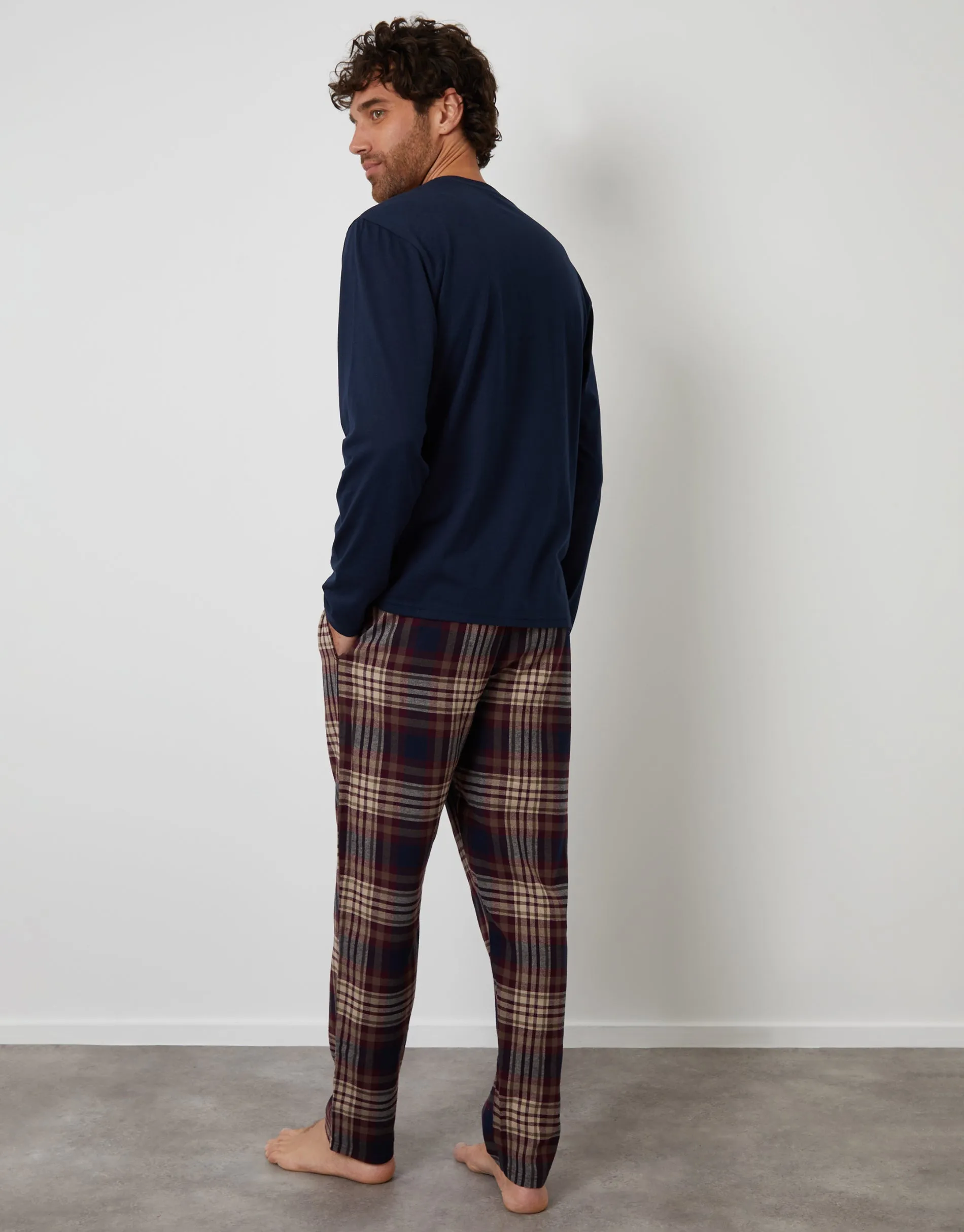 Navy Christmas Truck Graphic Long Pyjamas (2-Piece Set) sold by Threadbare product image thumbnail 3