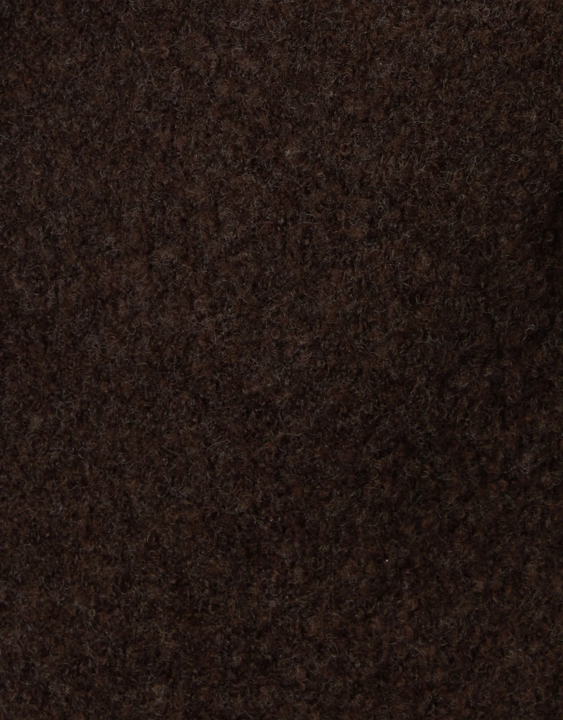 Chocolate Brown Fluffy Knitted Crew Neck Jumper sold by Threadbare product image thumbnail 4