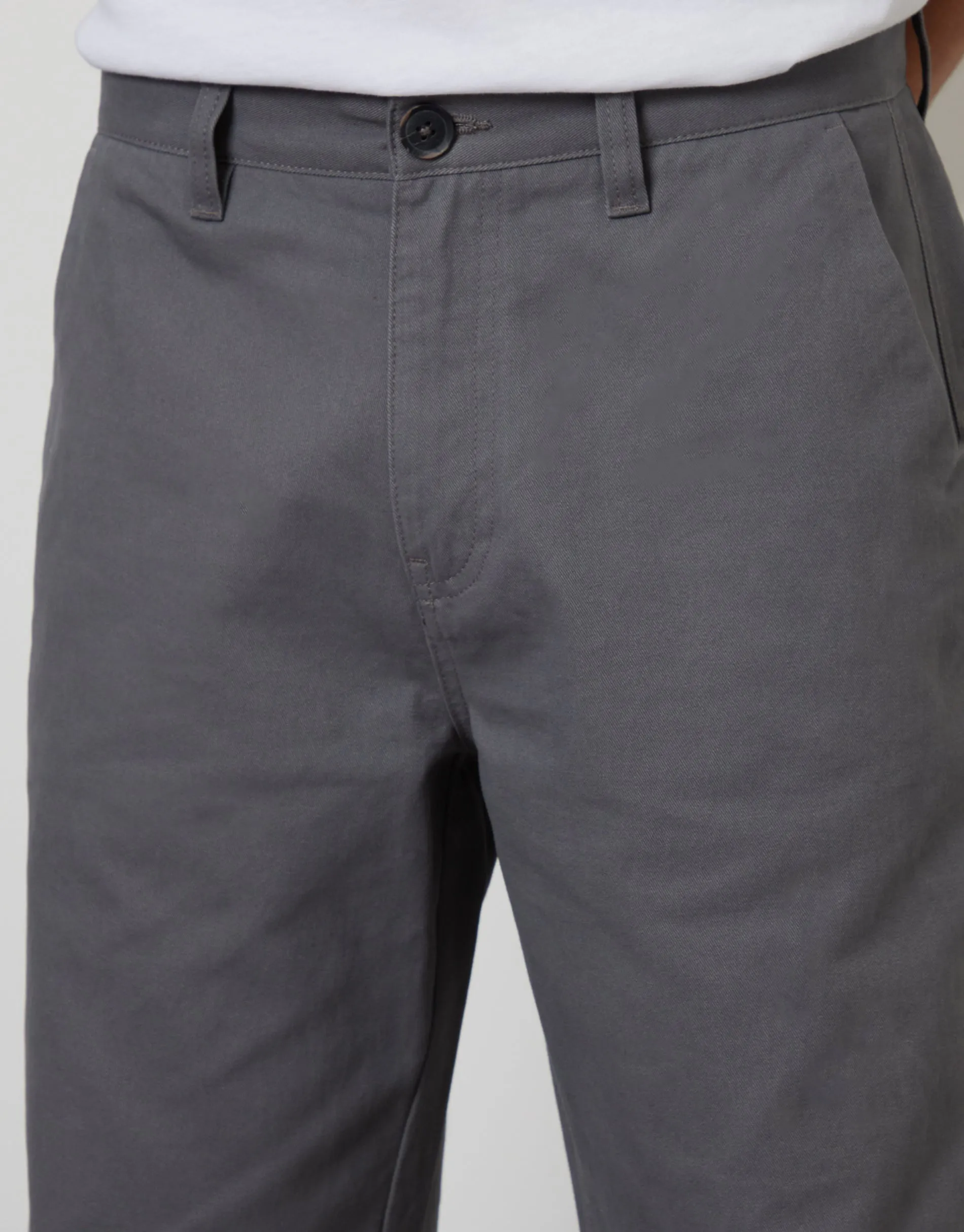 Charcoal Grey Baggy Fit Chino Trousers sold by Threadbare product image thumbnail 4