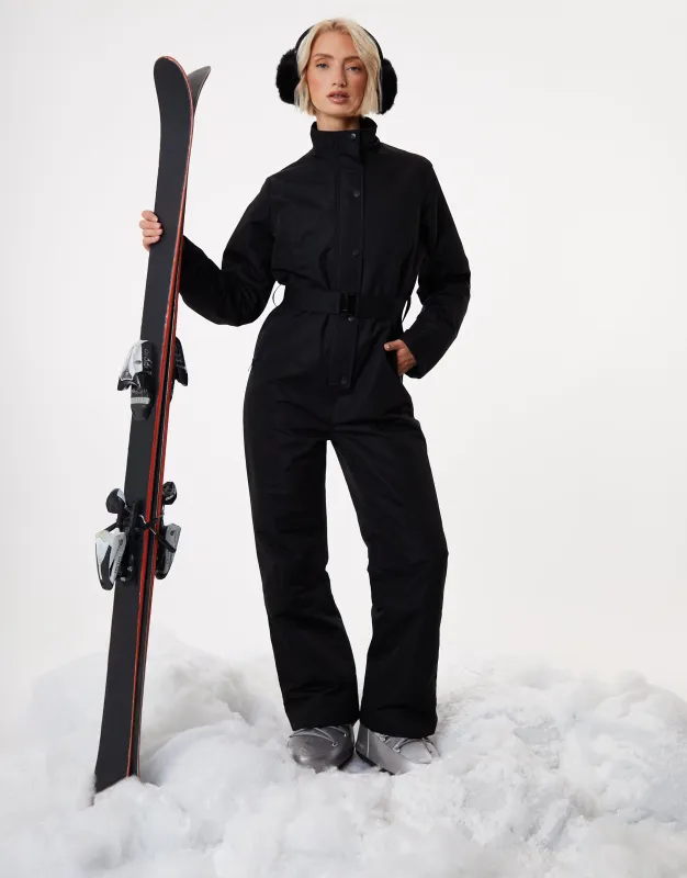 Black Ski Jumpsuit sold by Threadbare