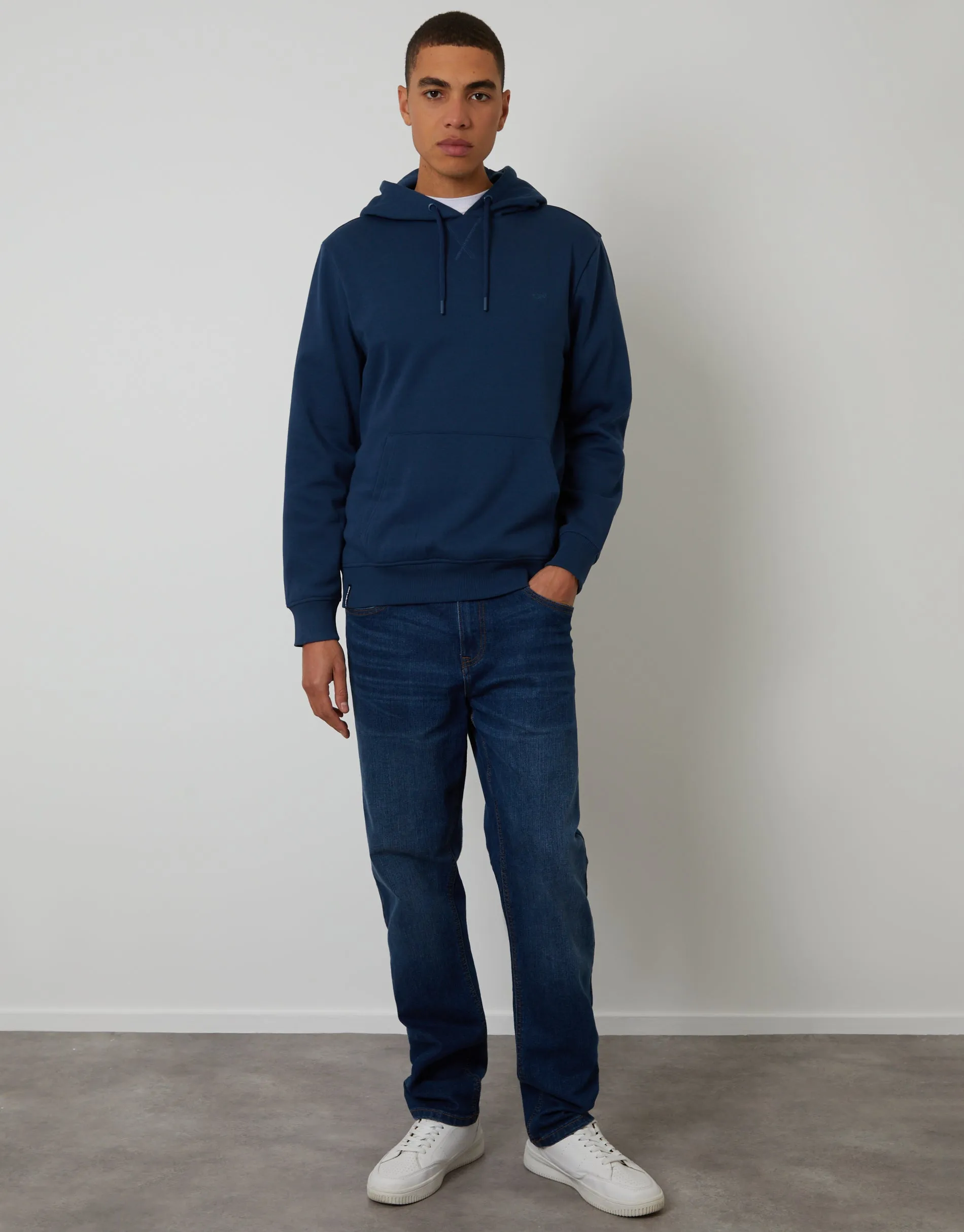 Overhead Hoodie in Blue sold by Threadbare product image thumbnail 3