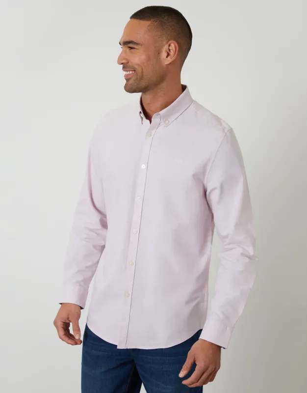Pink Cotton Long Sleeve Shirt sold by Threadbare