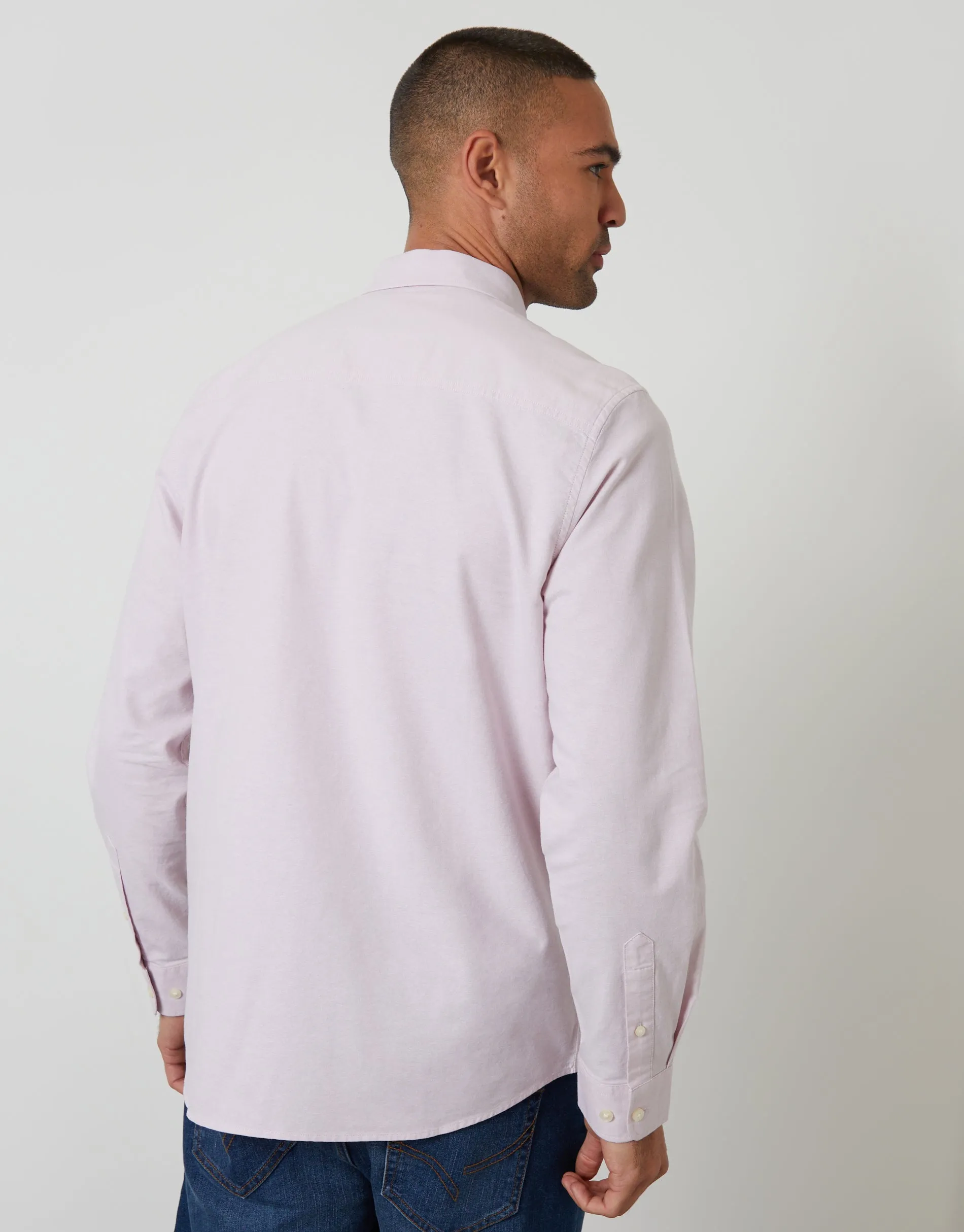 Pink Cotton Long Sleeve Shirt sold by Threadbare product image thumbnail 2