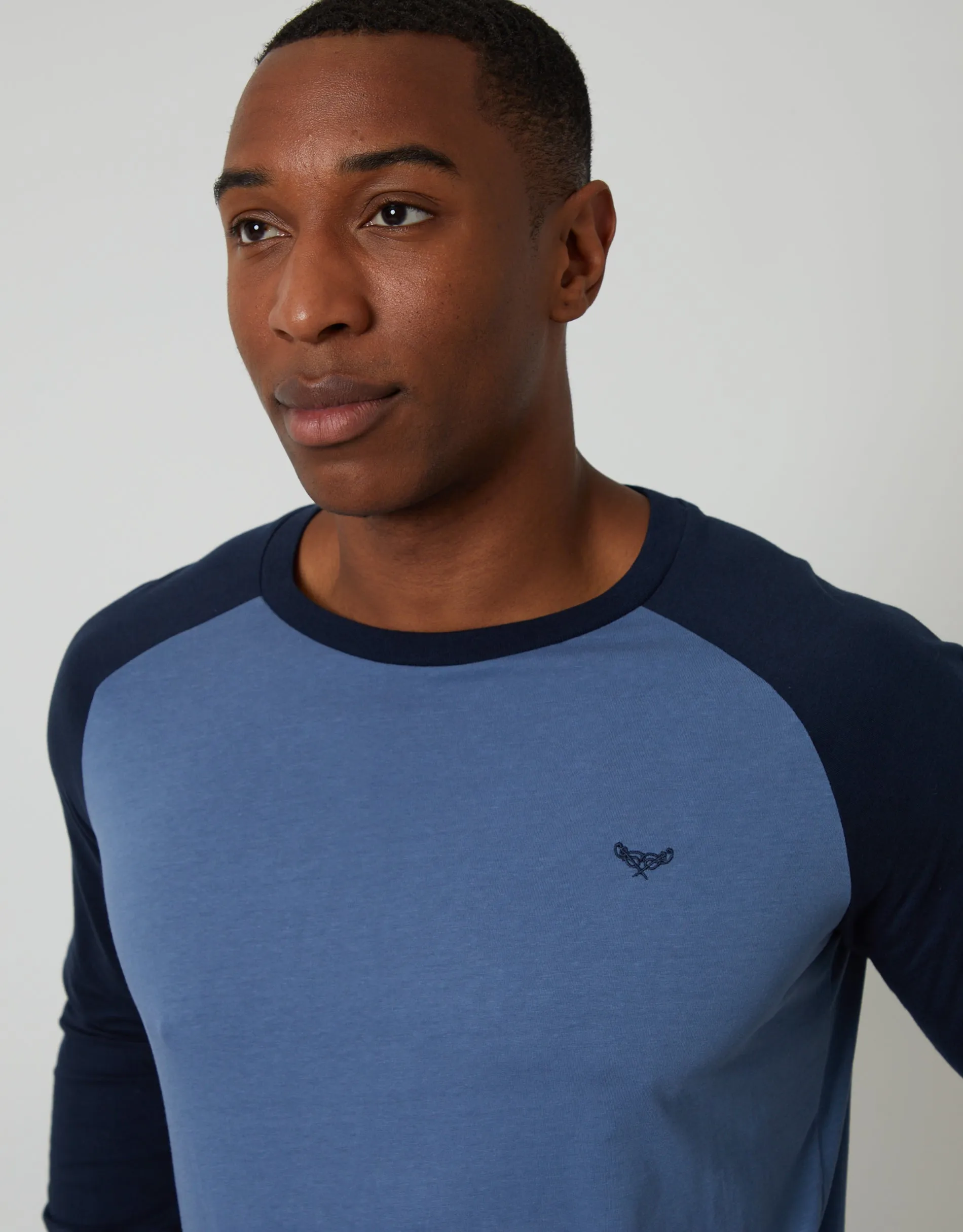 Blue Raglan Sleeve Pyjamas (2-Piece Set) sold by Threadbare product image thumbnail 3