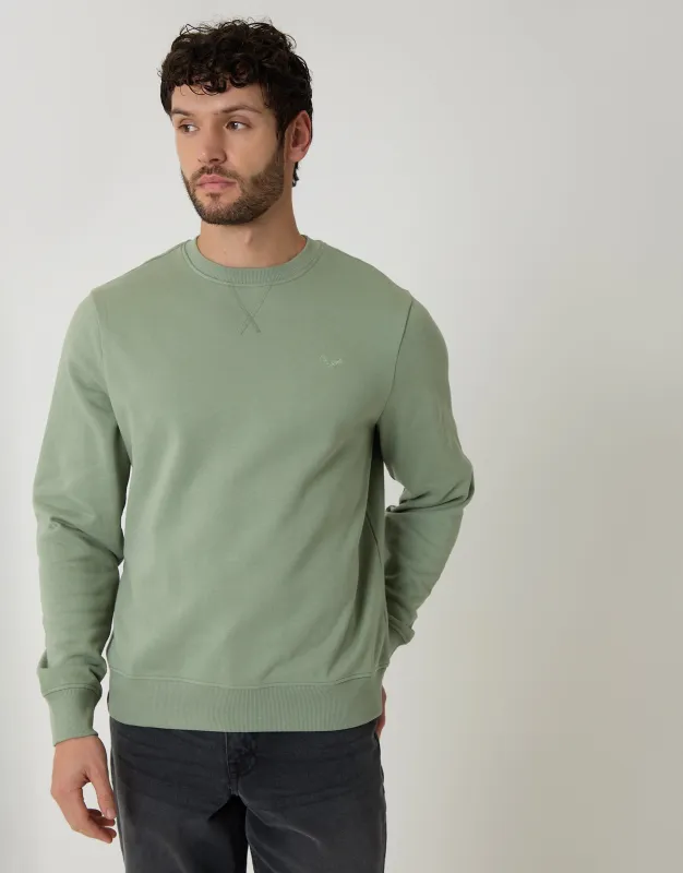 Green Crew Neck Sweatshirt sold by Threadbare