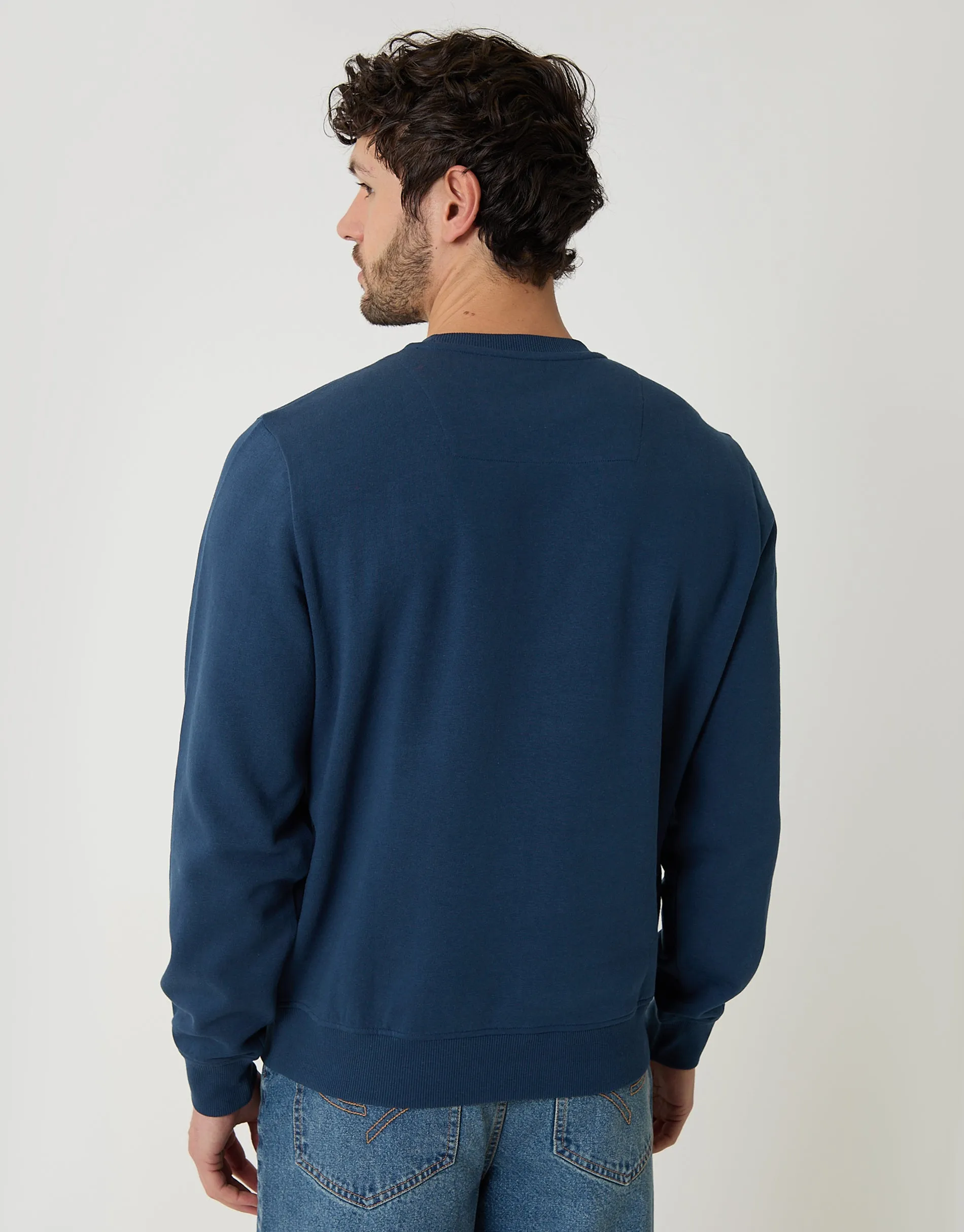 Crew Neck Sweatshirt in Blue sold by Threadbare product image thumbnail 2