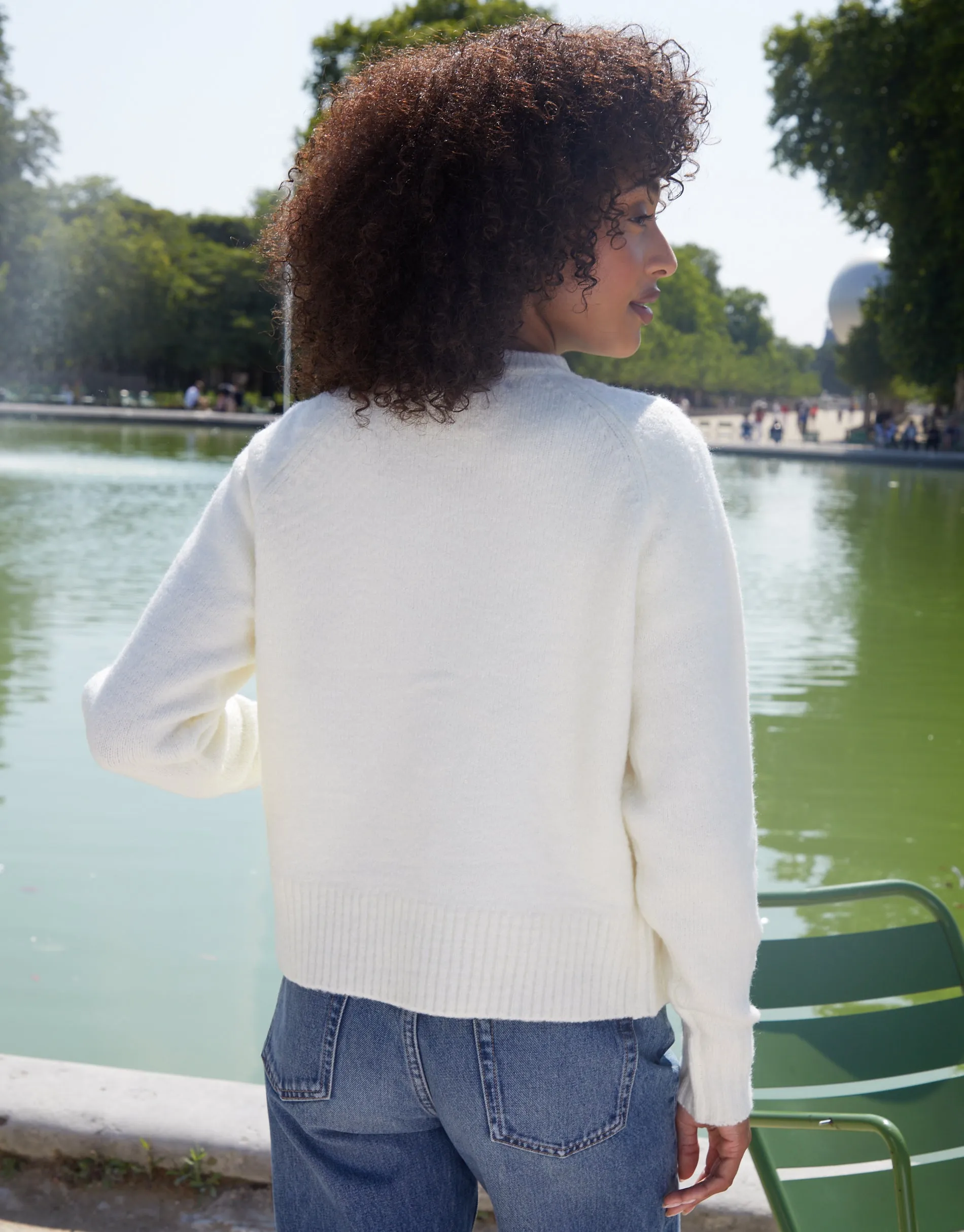 Cream Button Up Knitted Cardigan sold by Threadbare product image thumbnail 4