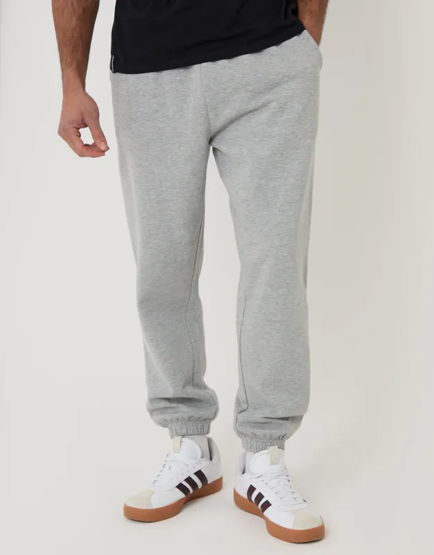 Grey Marl Tapered Joggers made by Threadbare