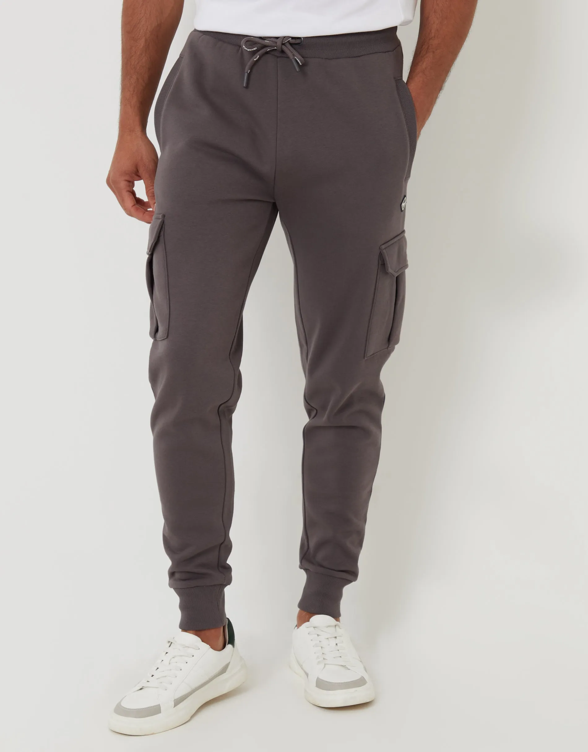 Slate Grey Cargo Style Joggers sold by Threadbare