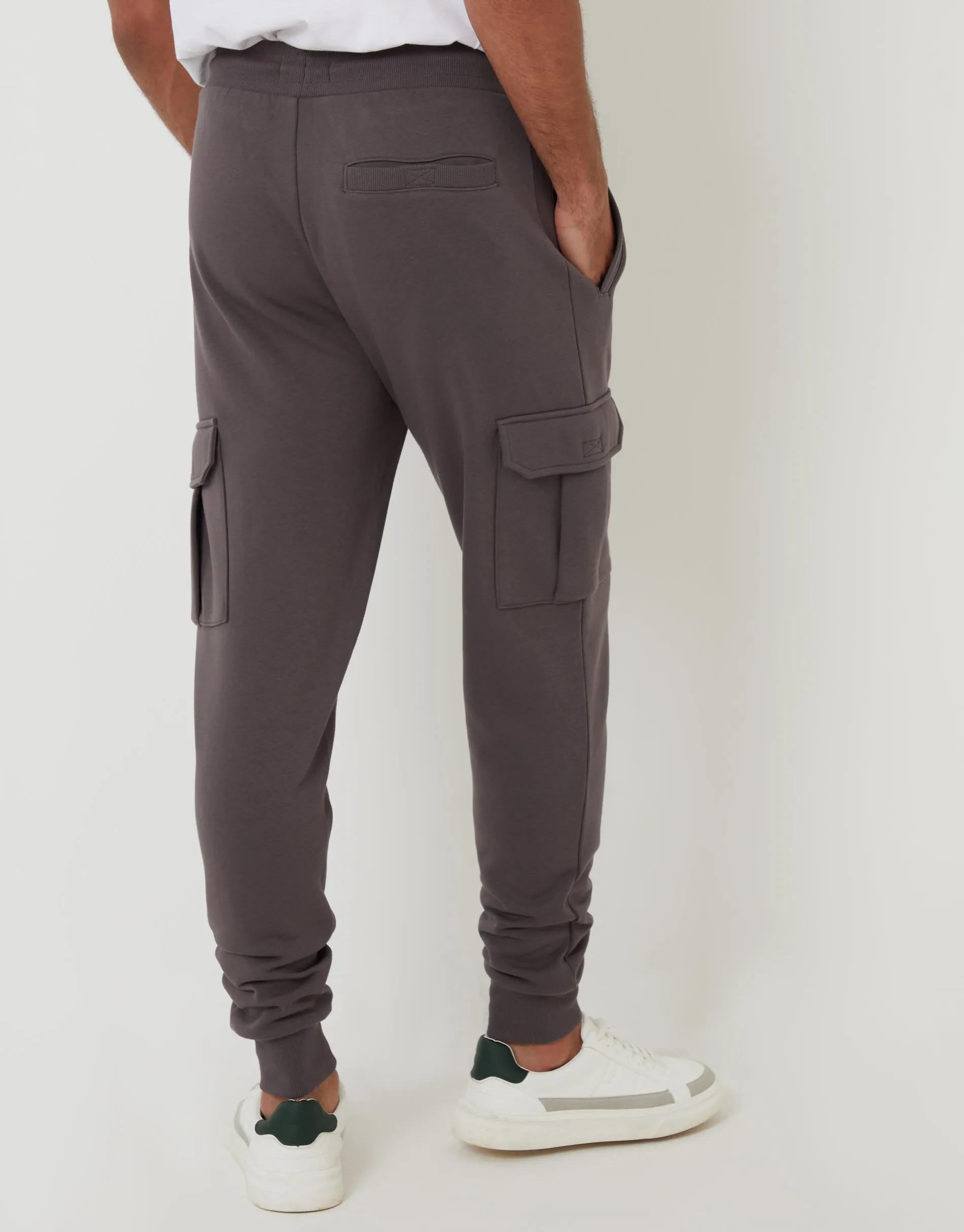 Slate Grey Cargo Style Joggers sold by Threadbare product image thumbnail 2