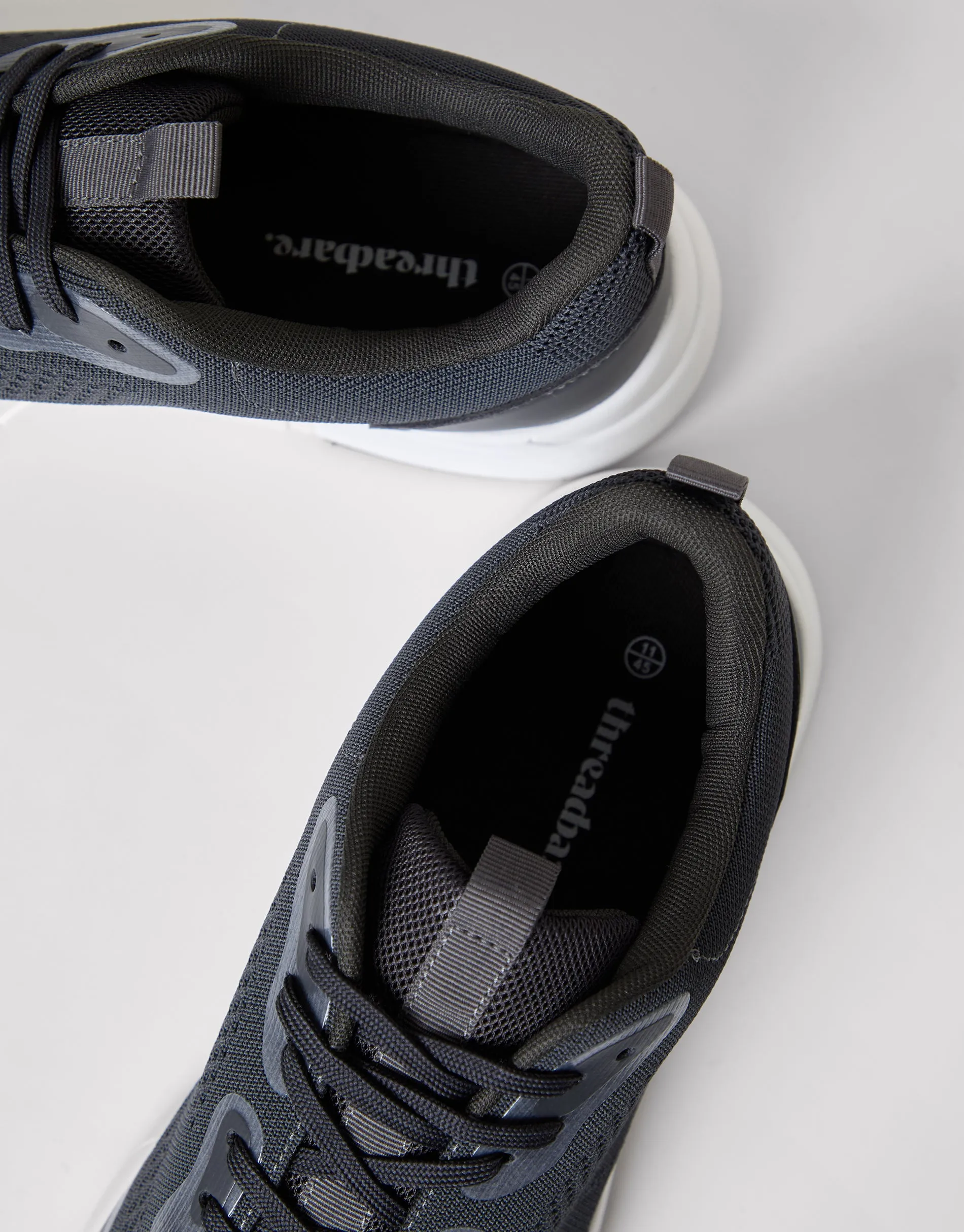 Grey Textured Slip On Trainers sold by Threadbare product image thumbnail 4