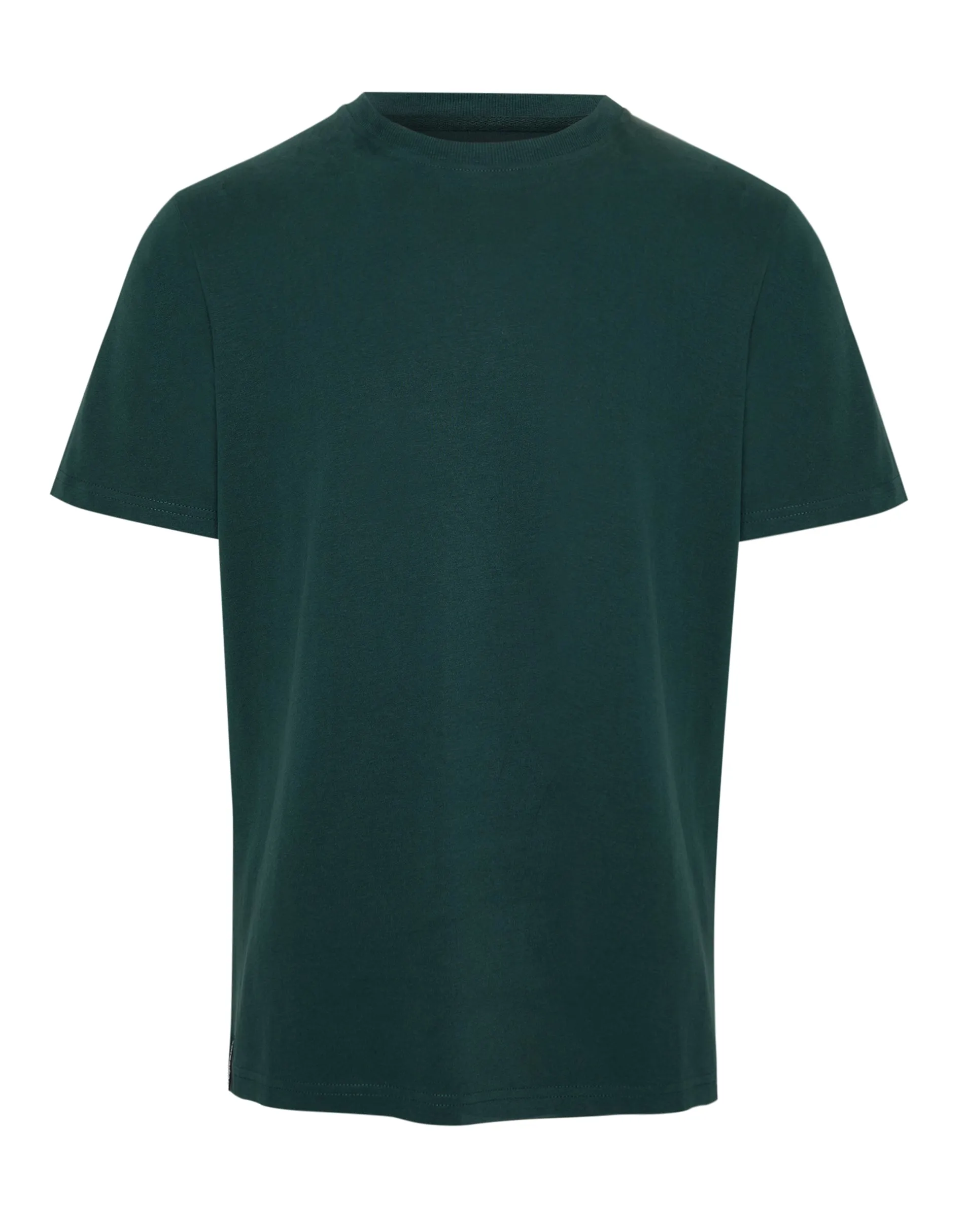 Forest Green Peached Cotton Crew Neck T-Shirt sold by Threadbare