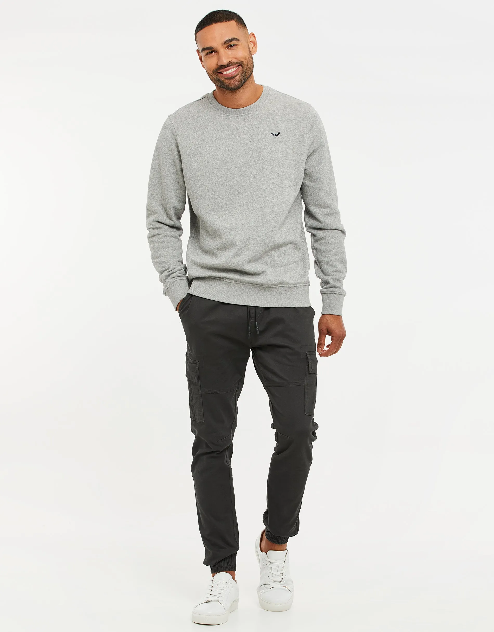 Light Grey Crew Neck Sweatshirt sold by Threadbare product image thumbnail 3