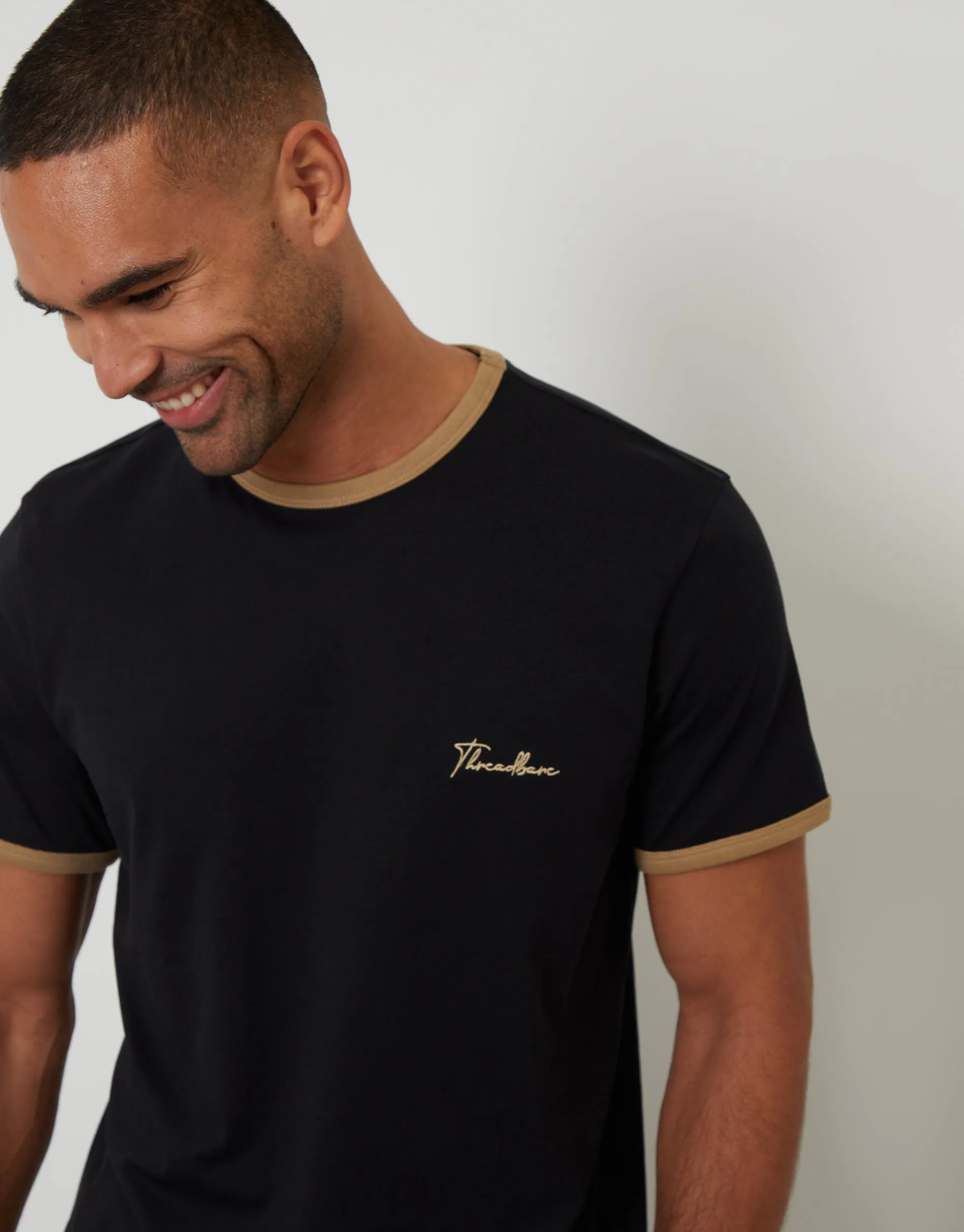 Black Contrast Binding Lounge Set sold by Threadbare product image thumbnail 4