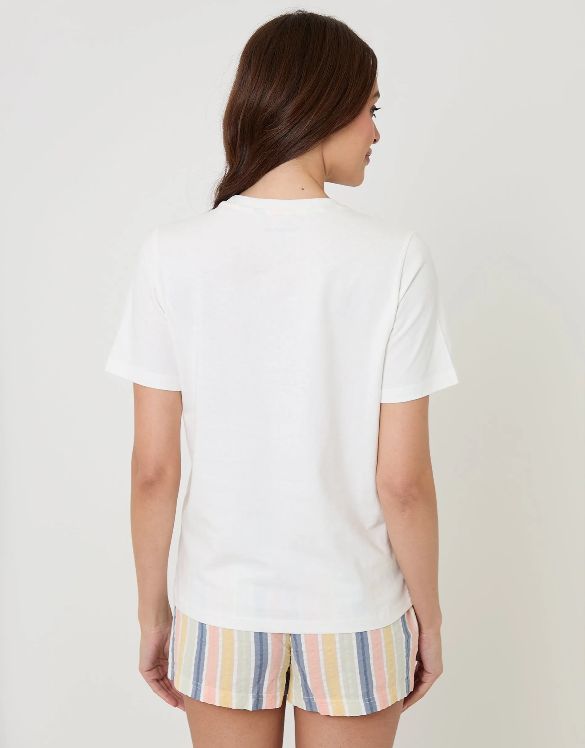 Cream Lemonade Graphic Print Short Cotton Pyjama Set sold by Threadbare product image thumbnail 2