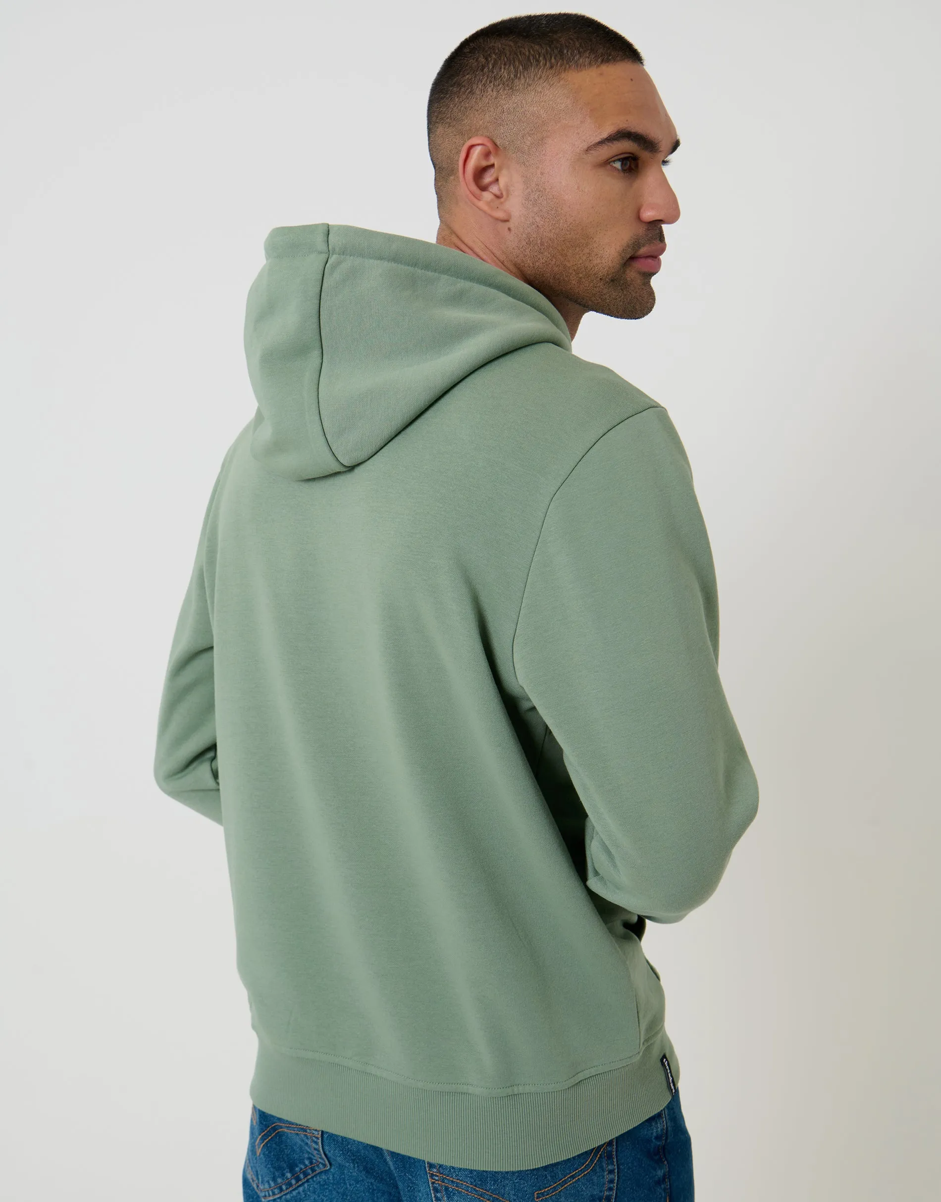 Green Overhead Hoodie sold by Threadbare product image thumbnail 2